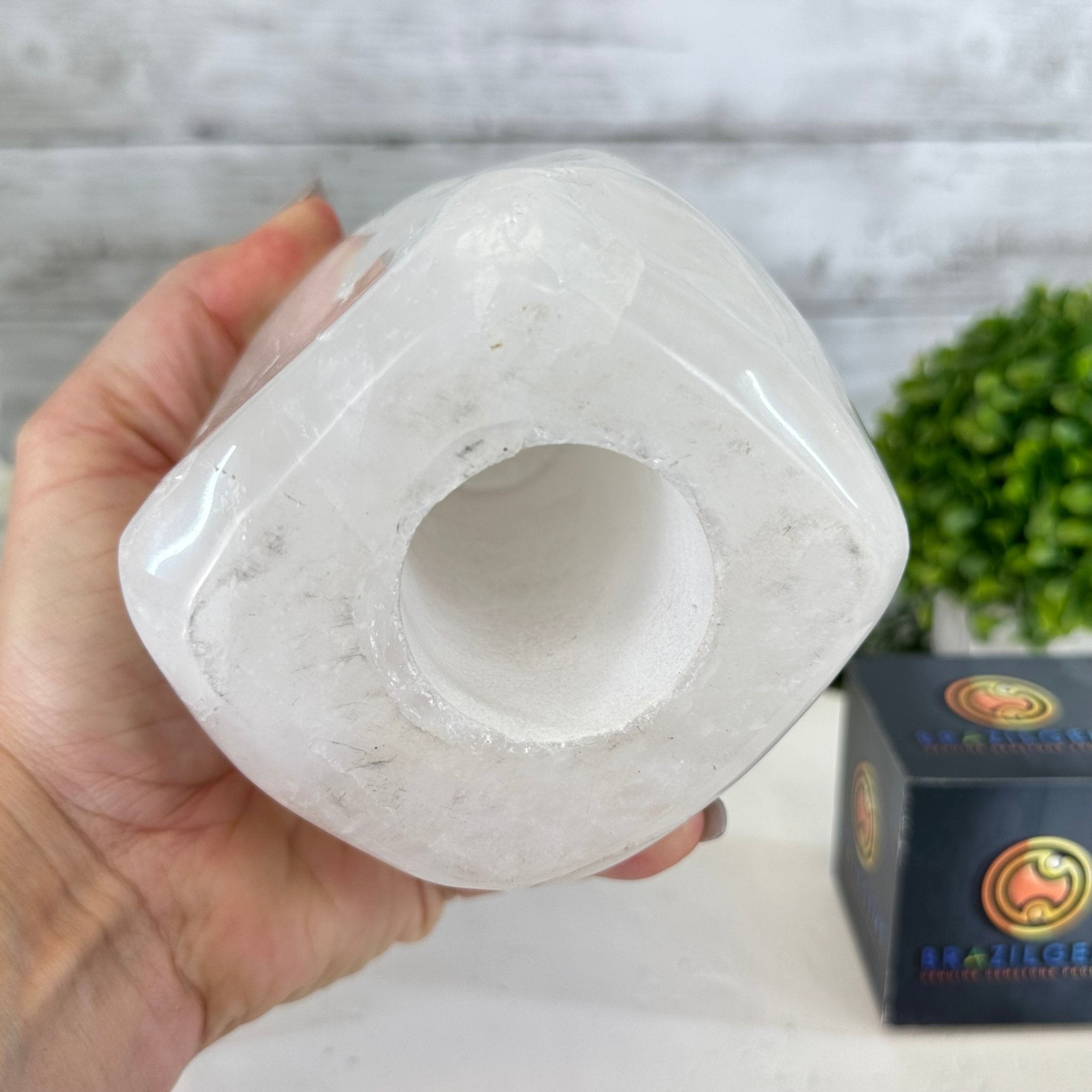 Polished Milky Quartz Crystal Night Light, 4.6 lbs & 6.7" Tall #5801MQ-001 - Brazil GemsBrazil GemsPolished Milky Quartz Crystal Night Light, 4.6 lbs & 6.7" Tall #5801MQ-001Night Lights5801MQ-001