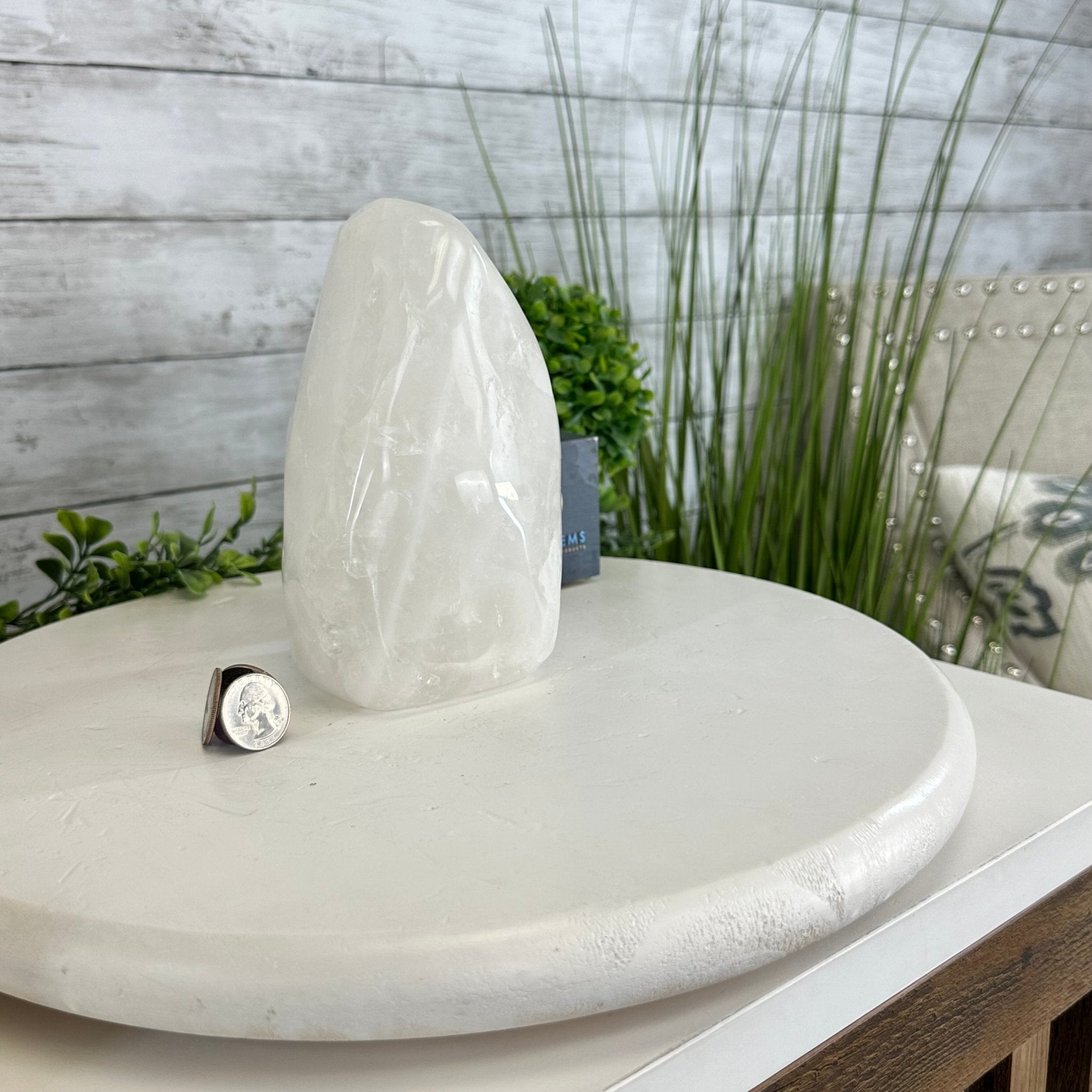 Polished Milky Quartz Crystal Night Light, 4.6 lbs & 6.7" Tall #5801MQ-001 - Brazil GemsBrazil GemsPolished Milky Quartz Crystal Night Light, 4.6 lbs & 6.7" Tall #5801MQ-001Night Lights5801MQ-001