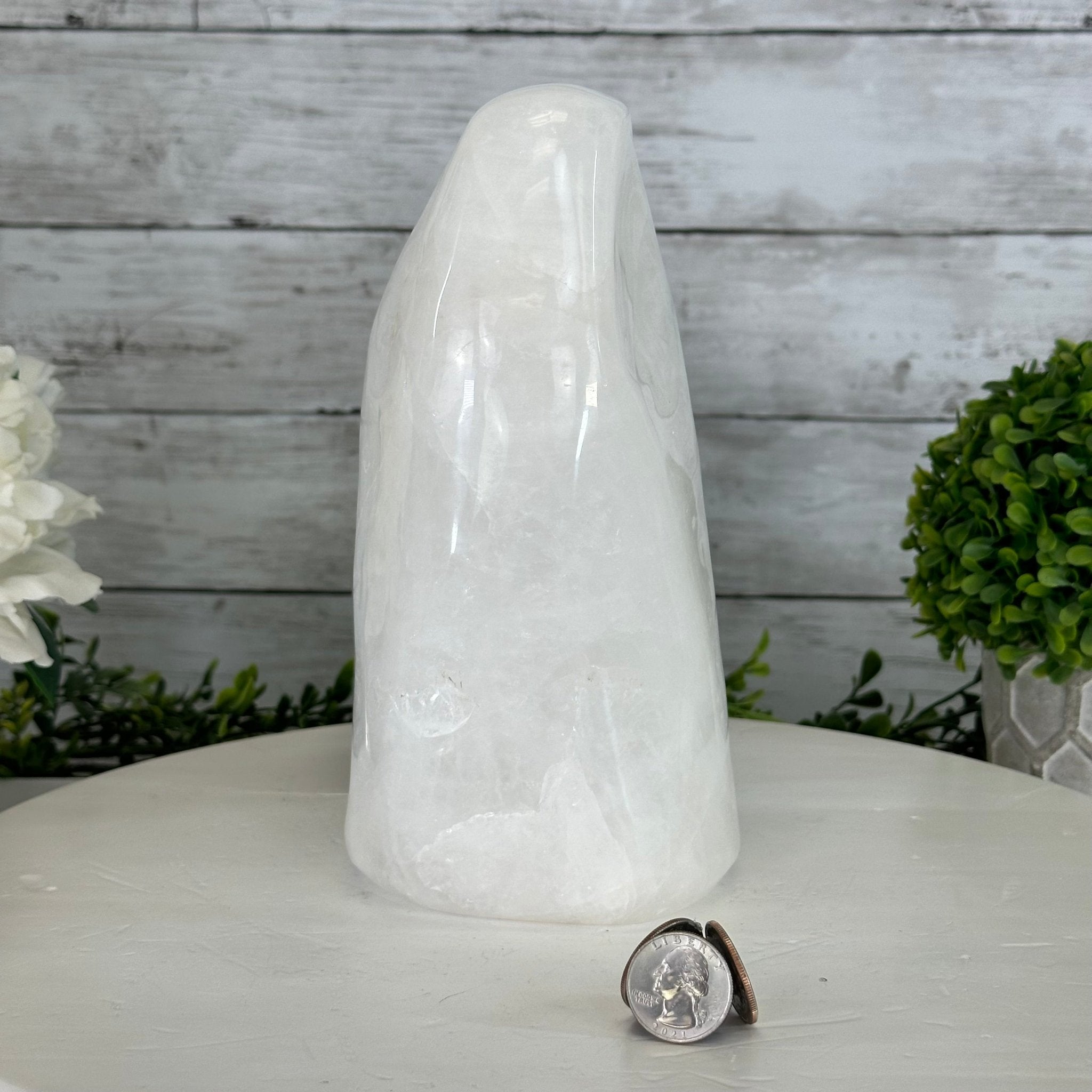 Polished Milky Quartz Crystal Night Light, 7.6 lbs & 8.5" Tall #5801MQ-003 - Brazil GemsBrazil GemsPolished Milky Quartz Crystal Night Light, 7.6 lbs & 8.5" Tall #5801MQ-003Night Lights5801MQ-003