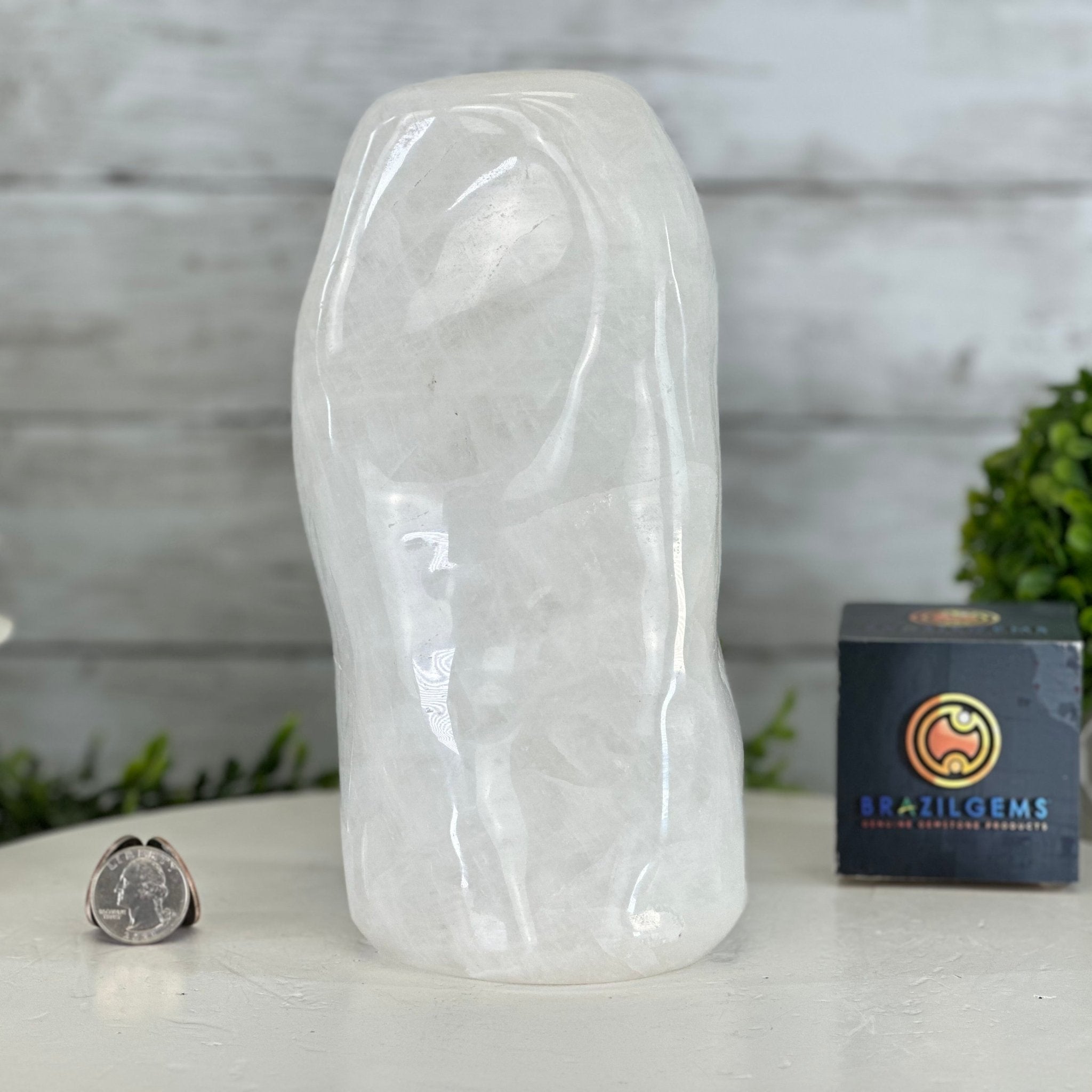 Polished Milky Quartz Crystal Night Light, 7.6 lbs & 8.5" Tall #5801MQ-003 - Brazil GemsBrazil GemsPolished Milky Quartz Crystal Night Light, 7.6 lbs & 8.5" Tall #5801MQ-003Night Lights5801MQ-003