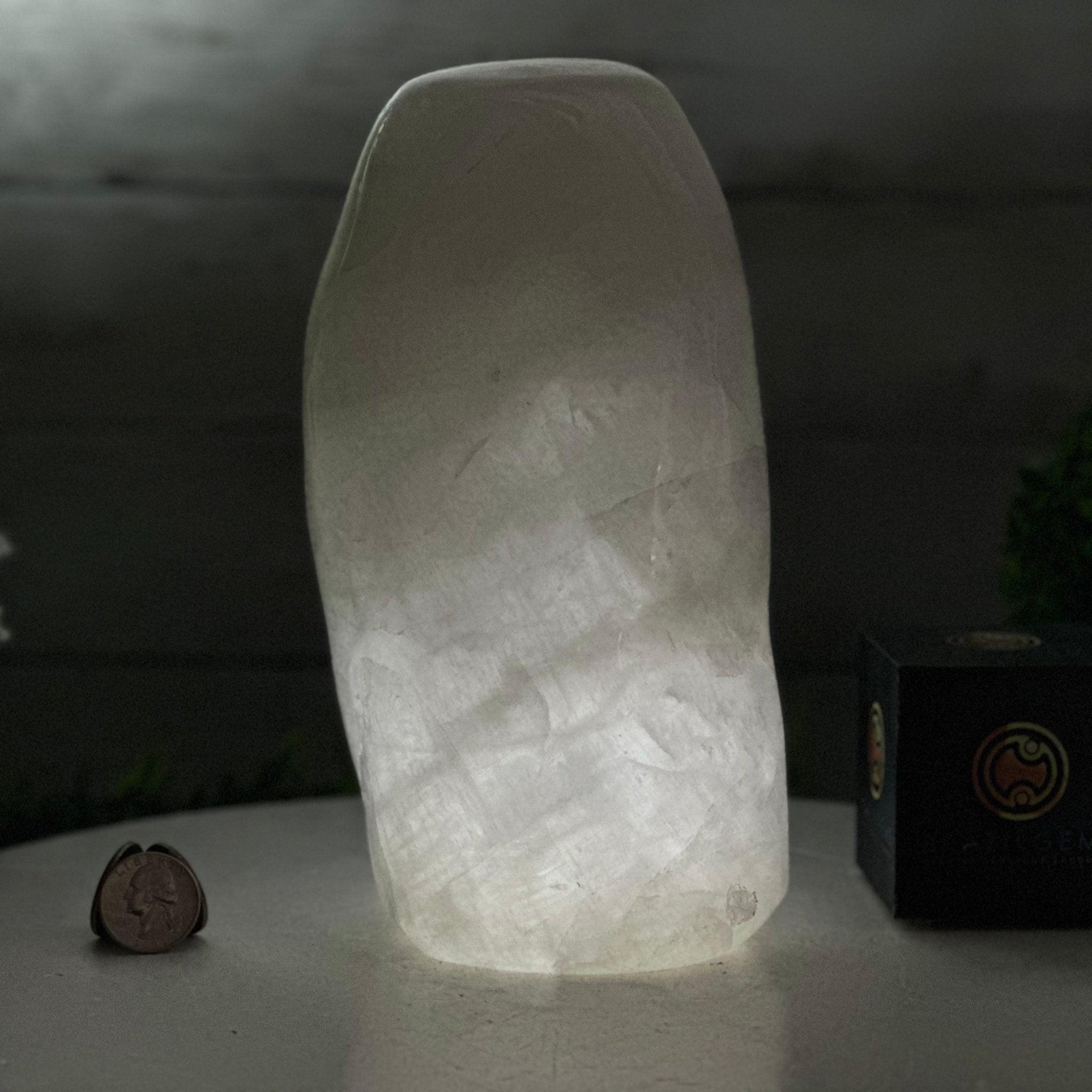 Polished Milky Quartz Crystal Night Light, 7.6 lbs & 8.5" Tall #5801MQ-003 - Brazil GemsBrazil GemsPolished Milky Quartz Crystal Night Light, 7.6 lbs & 8.5" Tall #5801MQ-003Night Lights5801MQ-003