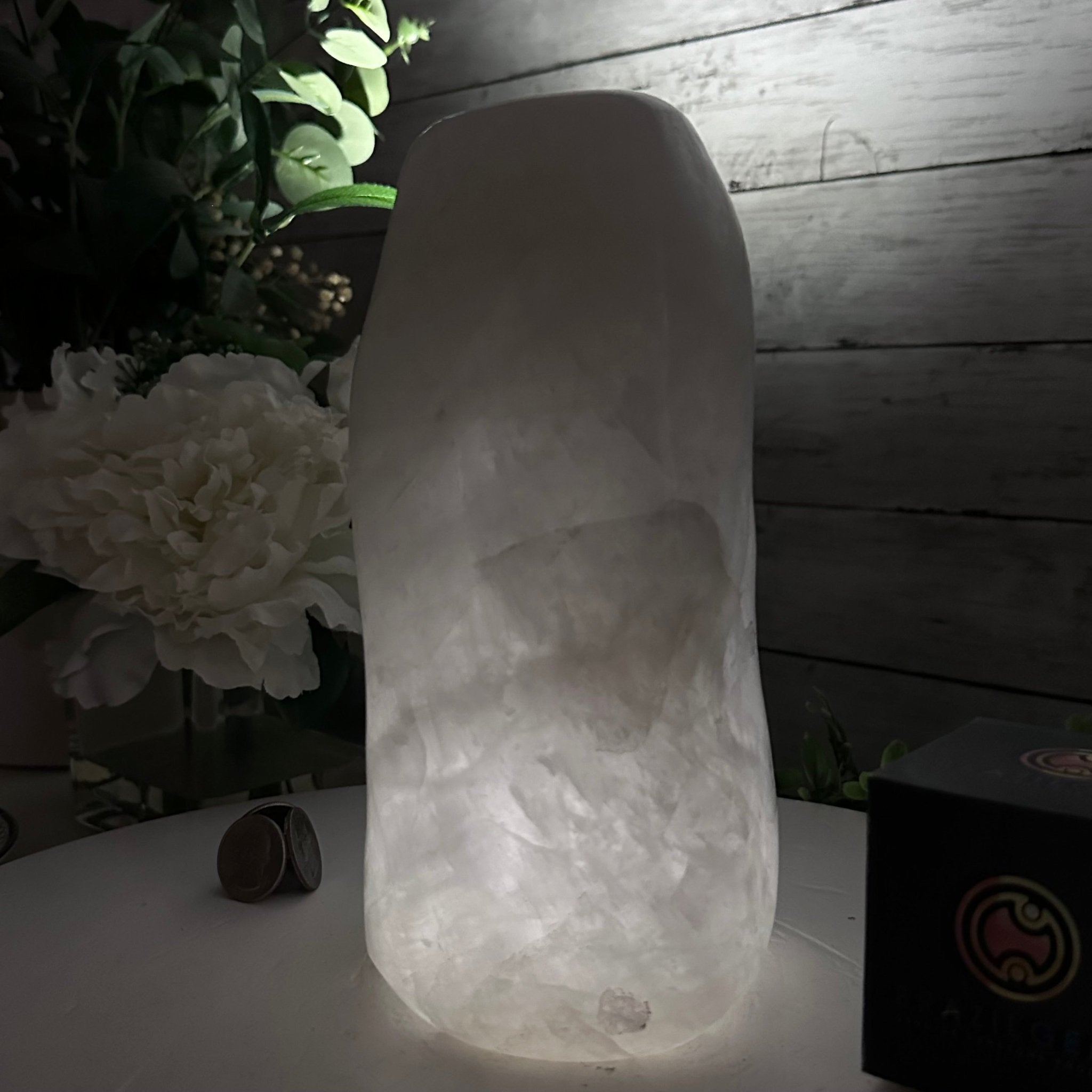 Polished Milky Quartz Crystal Night Light, 7.6 lbs & 8.5" Tall #5801MQ-003 - Brazil GemsBrazil GemsPolished Milky Quartz Crystal Night Light, 7.6 lbs & 8.5" Tall #5801MQ-003Night Lights5801MQ-003