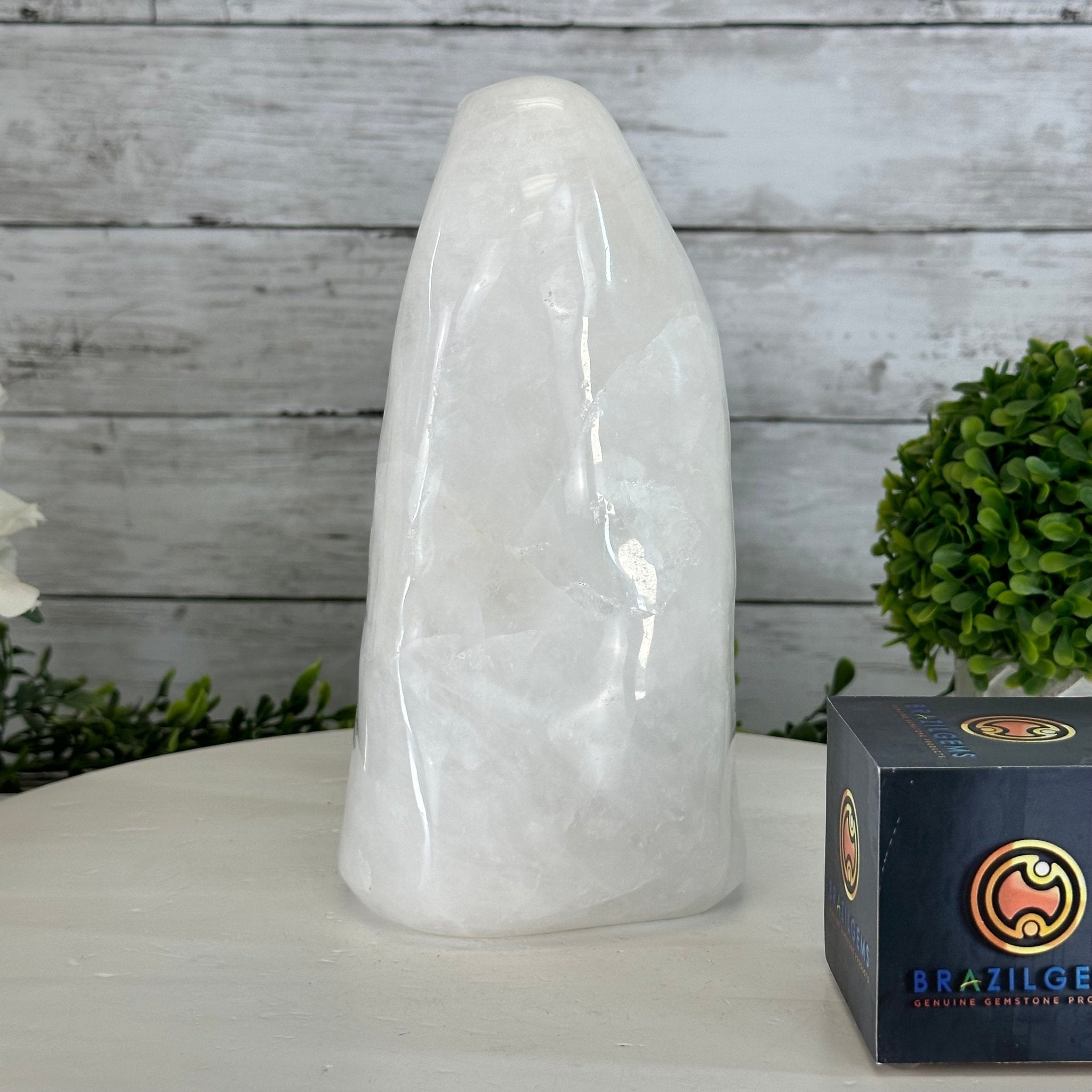 Polished Milky Quartz Crystal Night Light, 7.6 lbs & 8.5" Tall #5801MQ-003 - Brazil GemsBrazil GemsPolished Milky Quartz Crystal Night Light, 7.6 lbs & 8.5" Tall #5801MQ-003Night Lights5801MQ-003