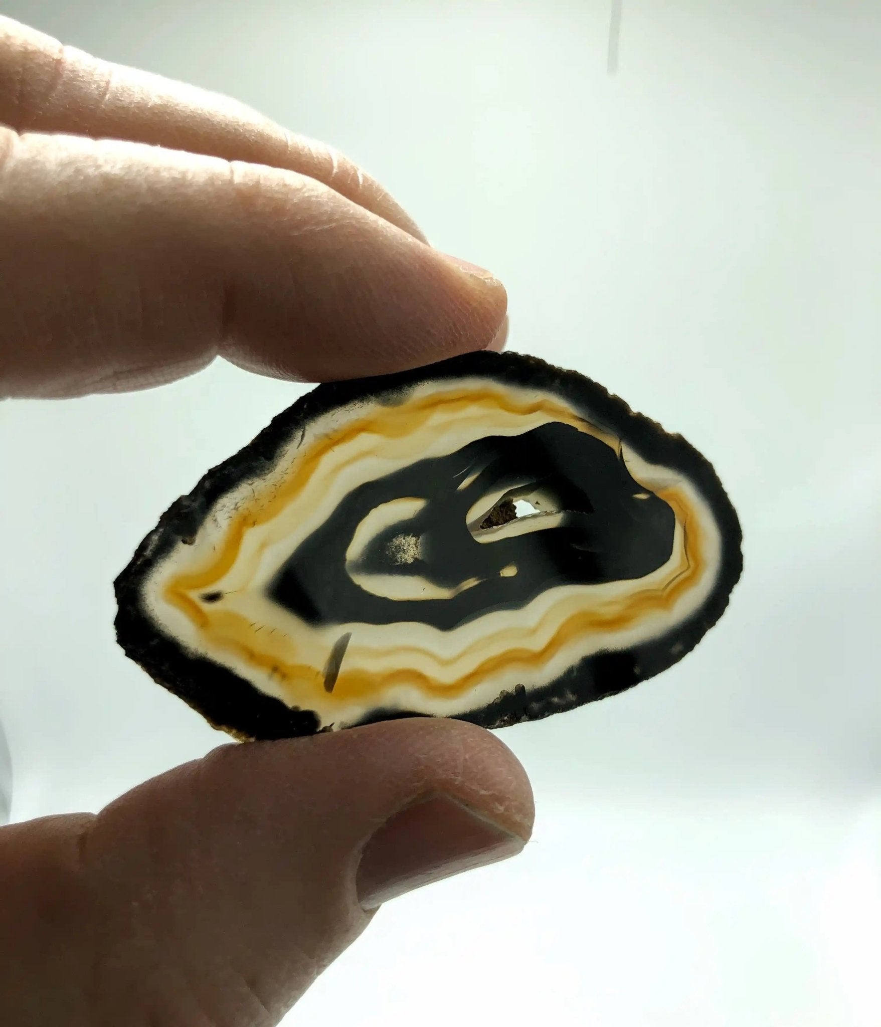 Polished Natural Agate slices, No drilled pendant hole, 10 slices Model #5052NANO - Brazil GemsBrazil GemsPolished Natural Agate slices, No drilled pendant hole, 10 slices Model #5052NANOSlices for Crafts5052NANO