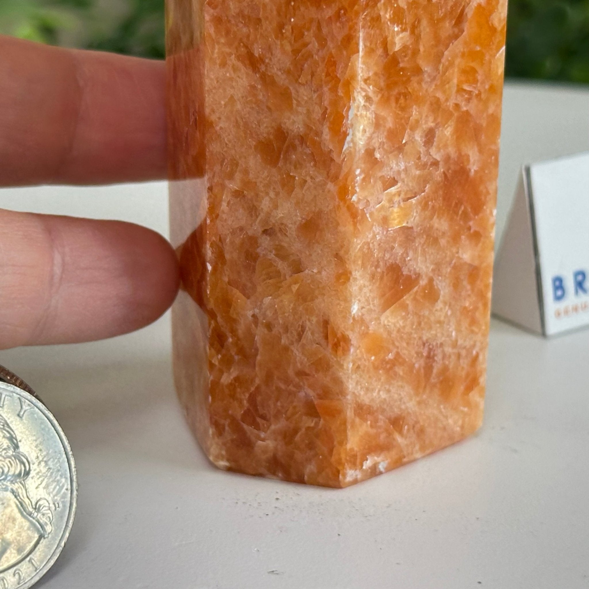 Polished Orchid Calcite Crystal Tower 5.9" Tall #3106OC - 002 - Brazil GemsBrazil GemsPolished Orchid Calcite Crystal Tower 5.9" Tall #3106OC - 002Crystal Points3106OC - 002