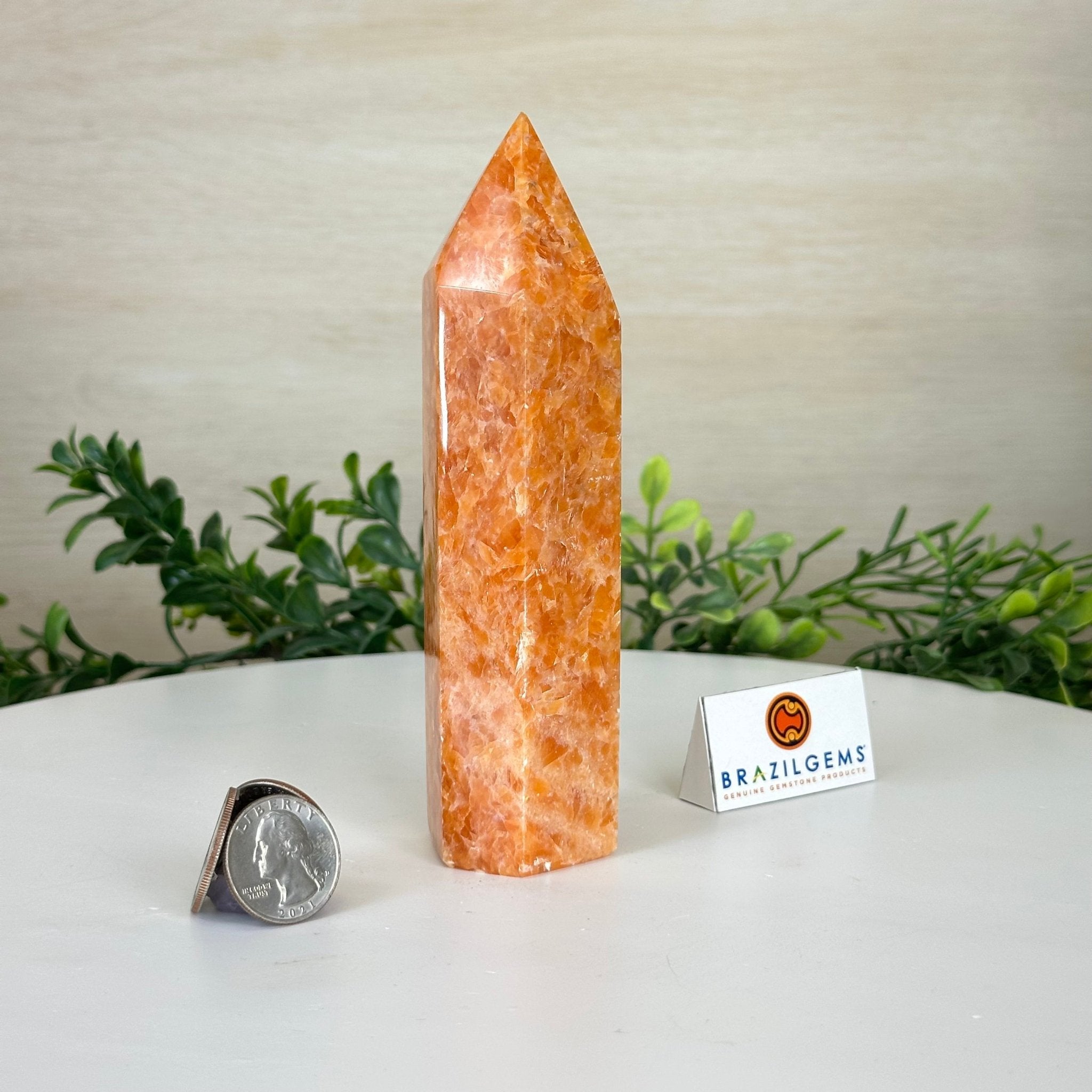 Polished Orchid Calcite Crystal Tower 5.9" Tall #3106OC - 002 - Brazil GemsBrazil GemsPolished Orchid Calcite Crystal Tower 5.9" Tall #3106OC - 002Crystal Points3106OC - 002