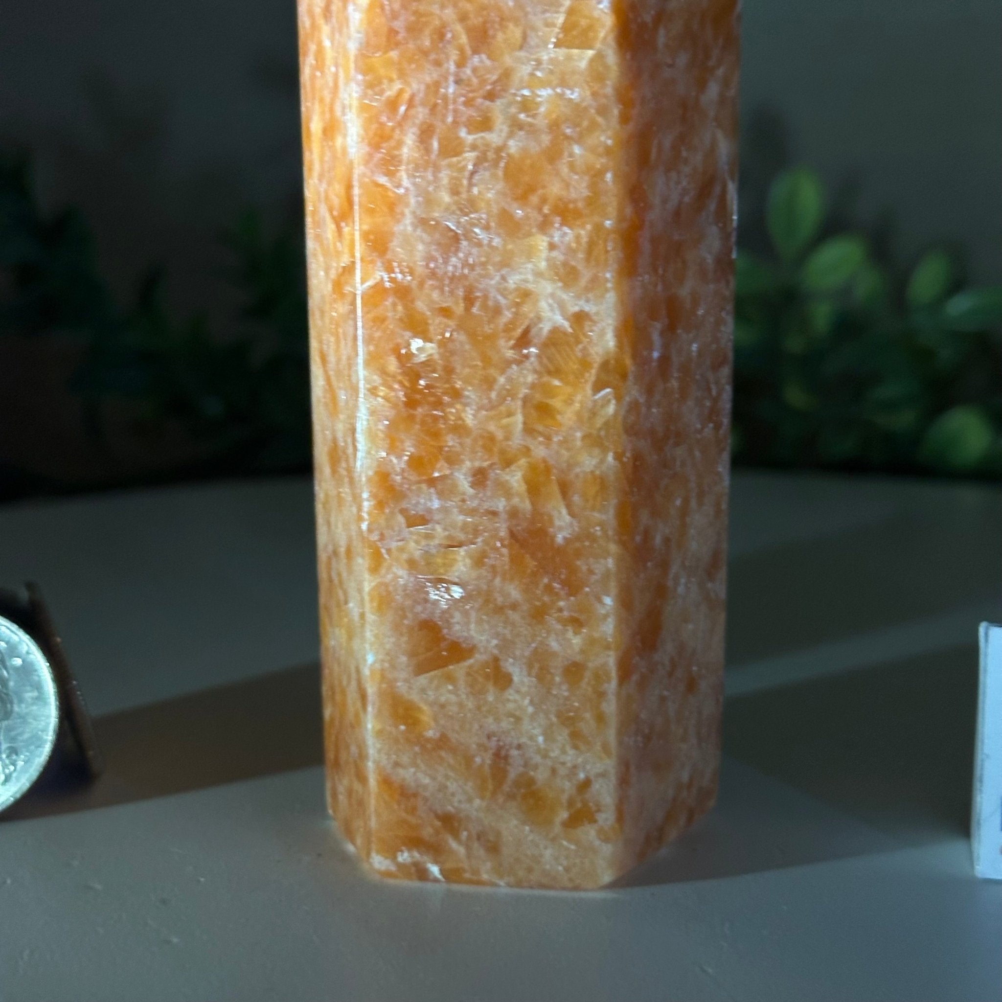 Polished Orchid Calcite Crystal Tower 5.9" Tall #3106OC - 002 - Brazil GemsBrazil GemsPolished Orchid Calcite Crystal Tower 5.9" Tall #3106OC - 002Crystal Points3106OC - 002