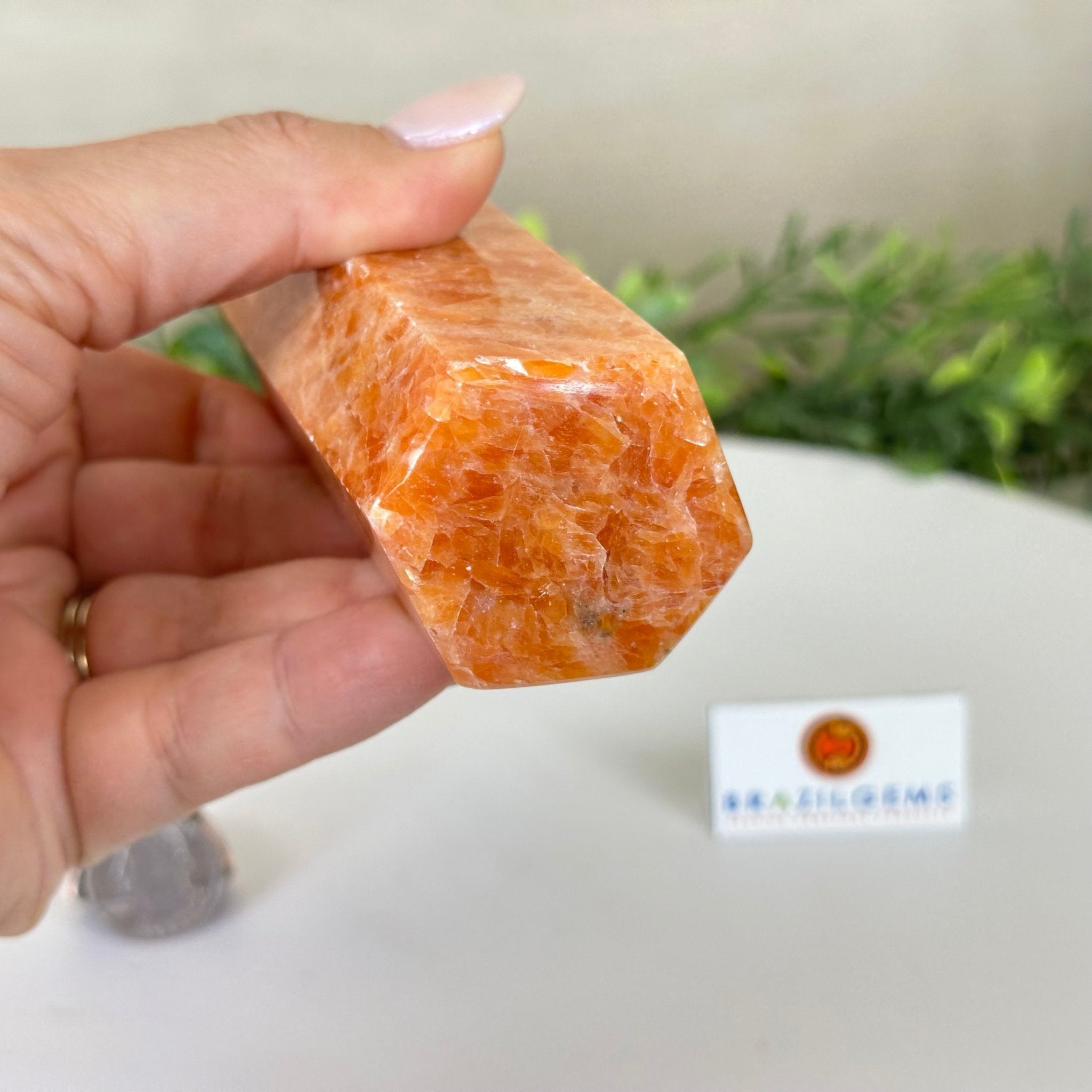 Polished Orchid Calcite Crystal Tower 5.9" Tall #3106OC - 002 - Brazil GemsBrazil GemsPolished Orchid Calcite Crystal Tower 5.9" Tall #3106OC - 002Crystal Points3106OC - 002