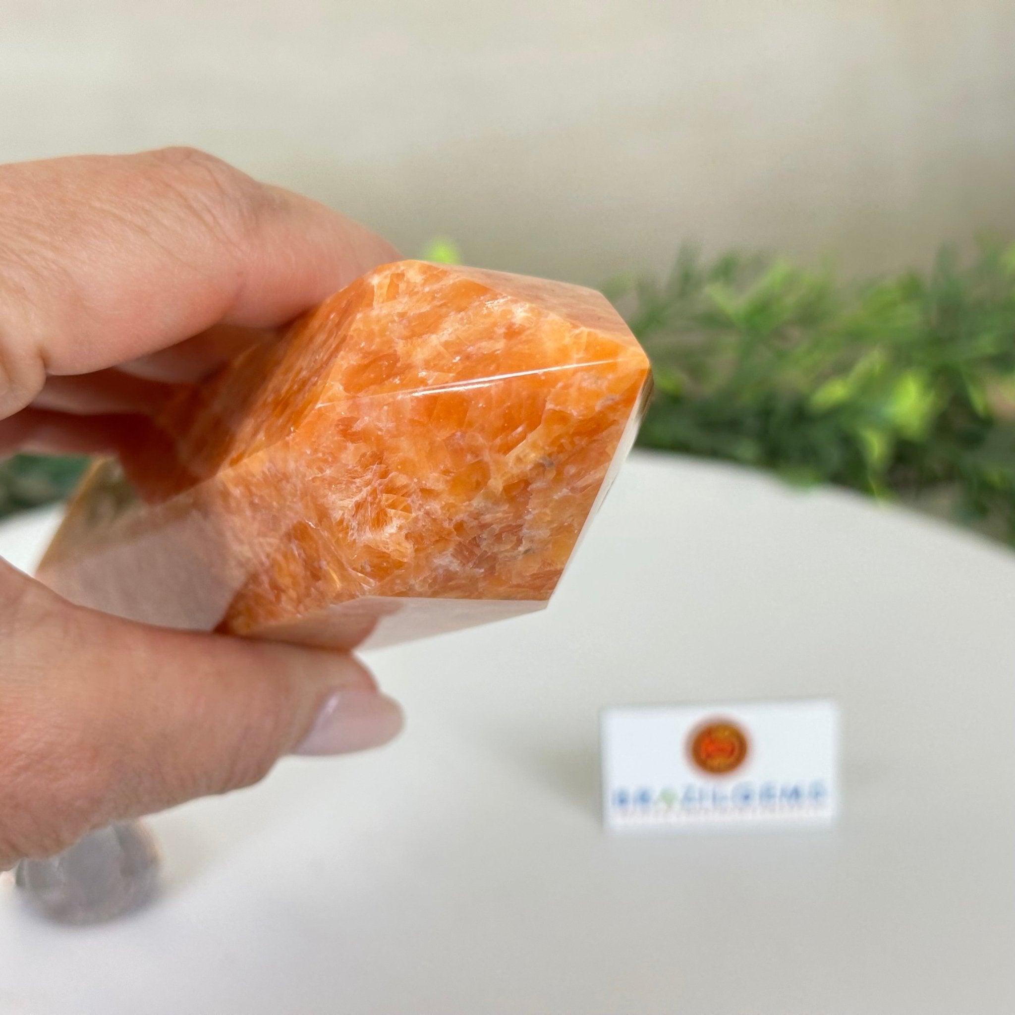 Polished Orchid Calcite Crystal Tower 5.9" Tall #3106OC - 002 - Brazil GemsBrazil GemsPolished Orchid Calcite Crystal Tower 5.9" Tall #3106OC - 002Crystal Points3106OC - 002