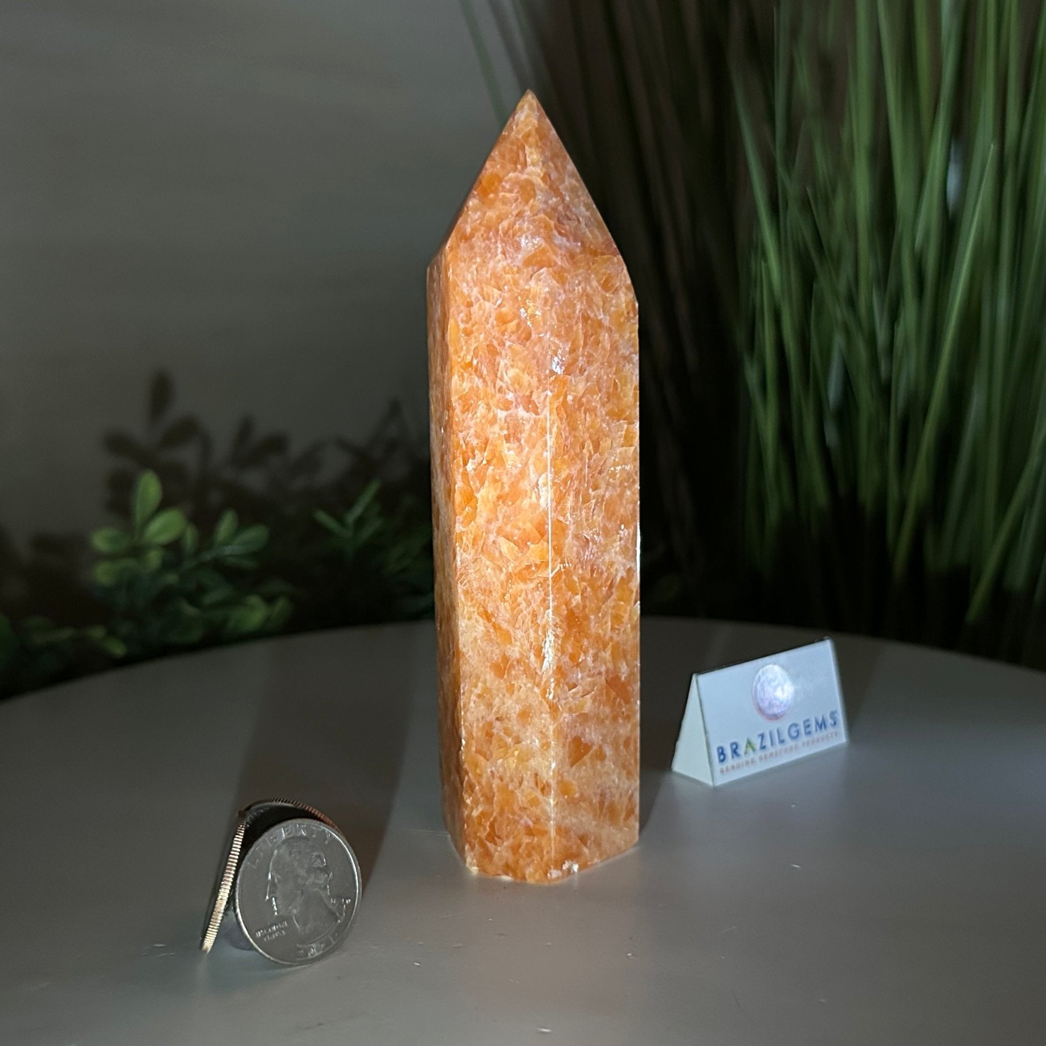 Polished Orchid Calcite Crystal Tower 5.9" Tall #3106OC - 002 - Brazil GemsBrazil GemsPolished Orchid Calcite Crystal Tower 5.9" Tall #3106OC - 002Crystal Points3106OC - 002