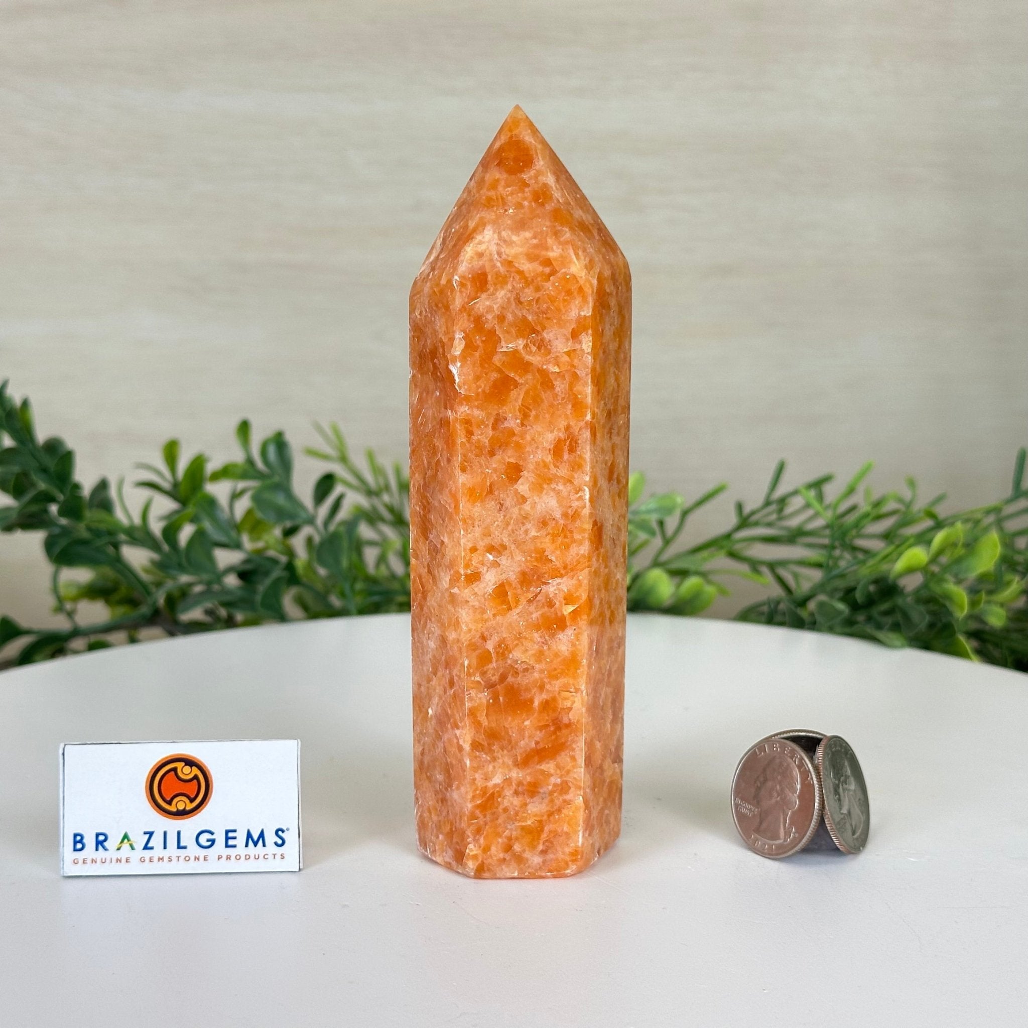 Polished Orchid Calcite Crystal Tower 5.9" Tall #3106OC - 002 - Brazil GemsBrazil GemsPolished Orchid Calcite Crystal Tower 5.9" Tall #3106OC - 002Crystal Points3106OC - 002