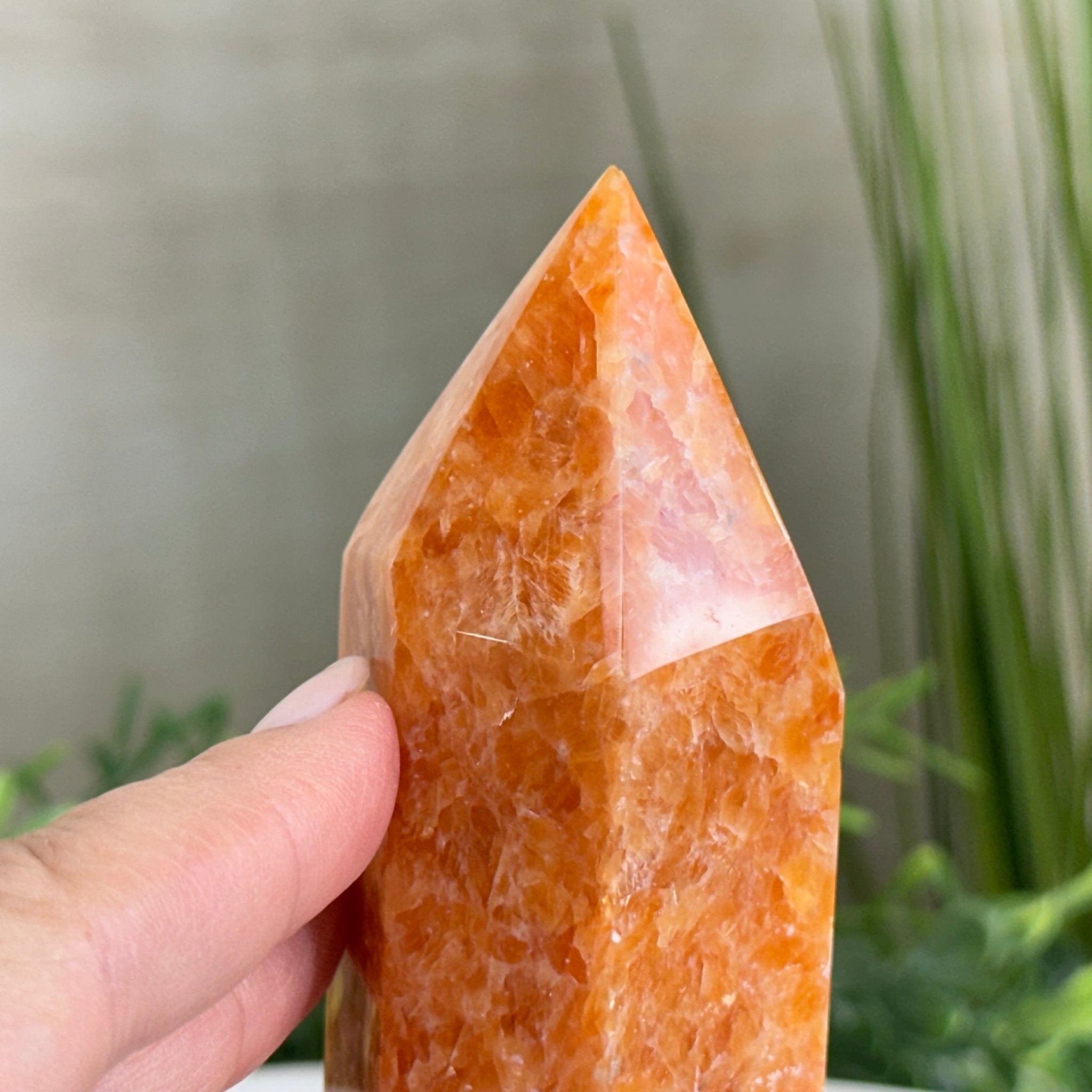 Polished Orchid Calcite Crystal Tower 5.9" Tall #3106OC - 002 - Brazil GemsBrazil GemsPolished Orchid Calcite Crystal Tower 5.9" Tall #3106OC - 002Crystal Points3106OC - 002