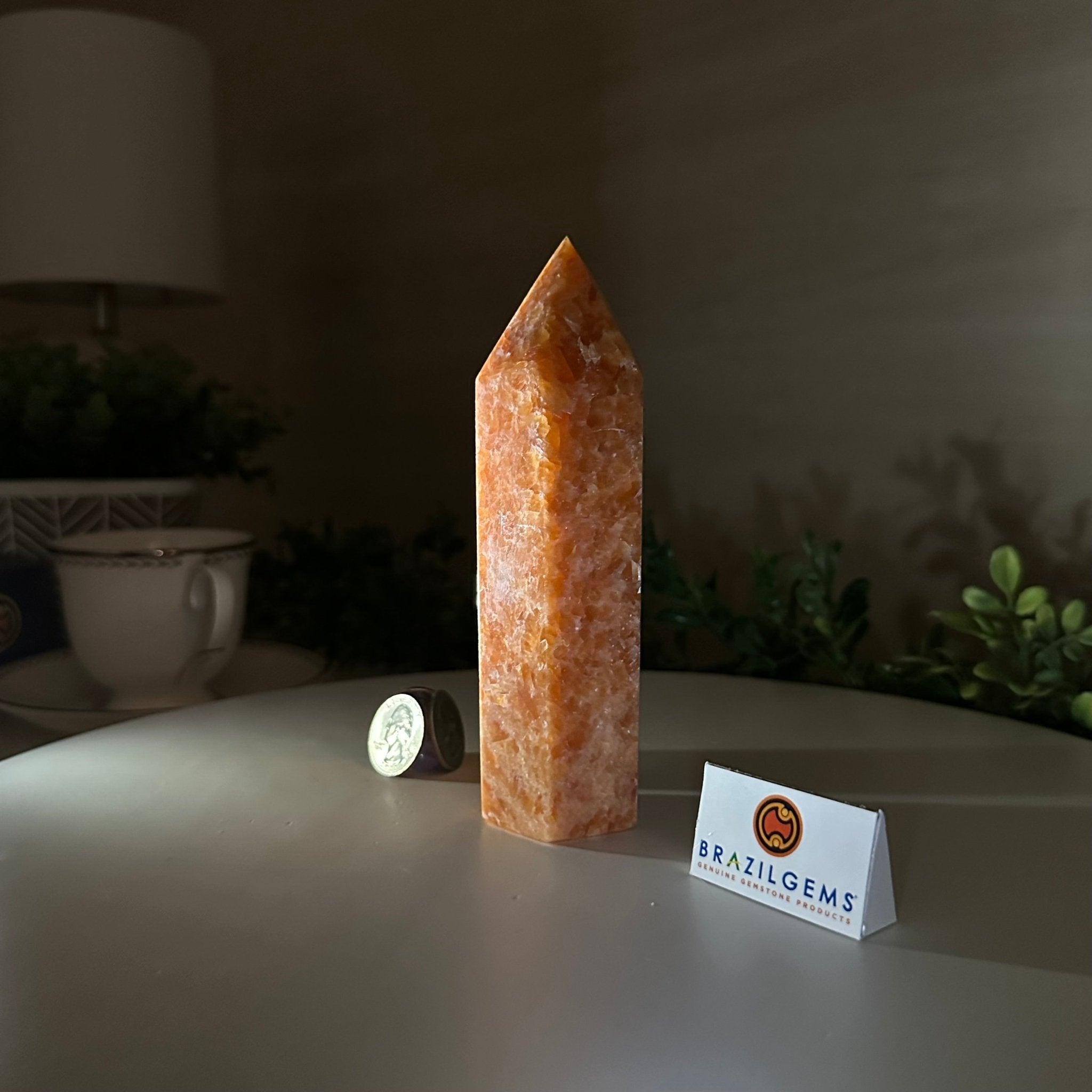 Polished Orchid Calcite Crystal Tower 5.9" Tall #3106OC - 002 - Brazil GemsBrazil GemsPolished Orchid Calcite Crystal Tower 5.9" Tall #3106OC - 002Crystal Points3106OC - 002