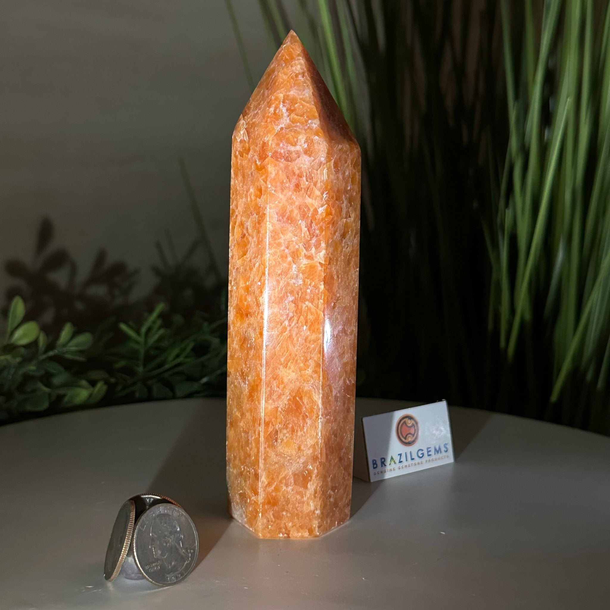Polished Orchid Calcite Crystal Tower 6.6" Tall #3106OC - 003 - Brazil GemsBrazil GemsPolished Orchid Calcite Crystal Tower 6.6" Tall #3106OC - 003Crystal Points3106OC - 003