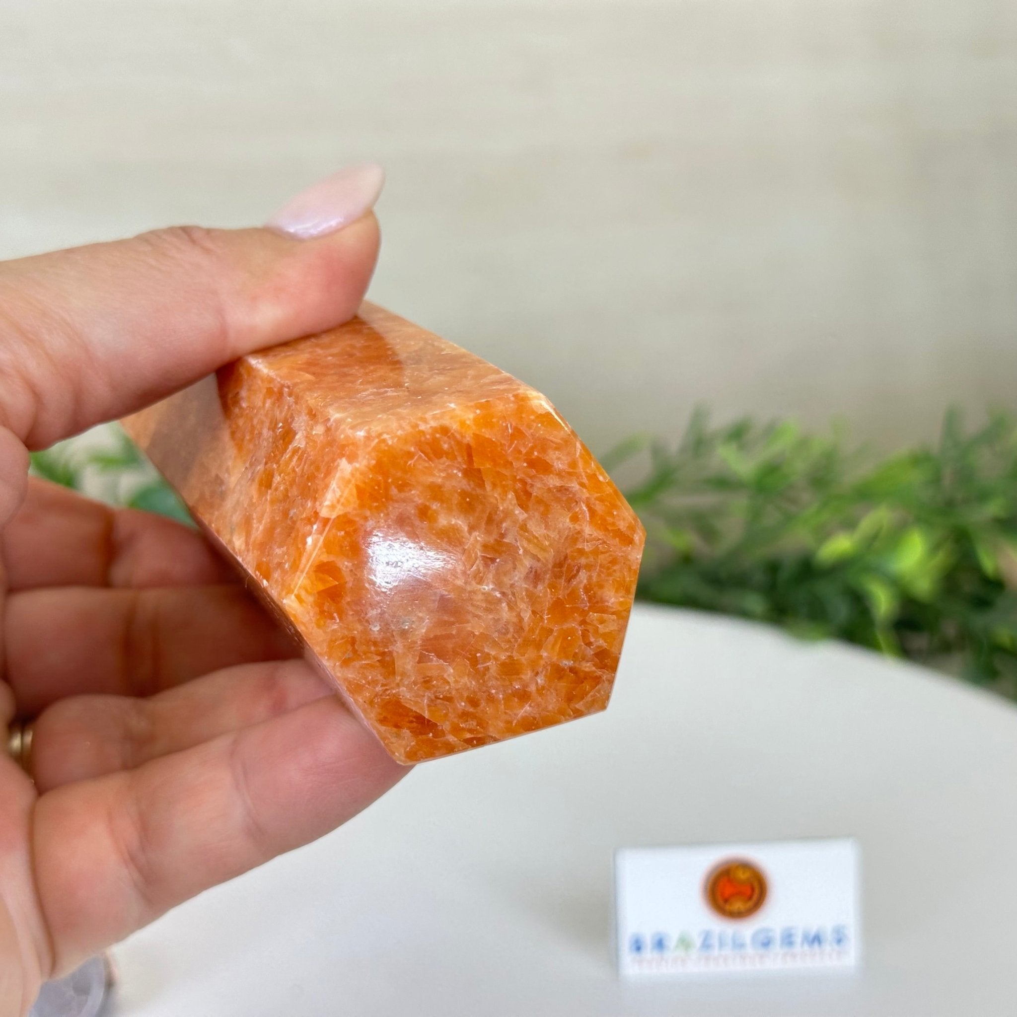 Polished Orchid Calcite Crystal Tower 6.6" Tall #3106OC - 003 - Brazil GemsBrazil GemsPolished Orchid Calcite Crystal Tower 6.6" Tall #3106OC - 003Crystal Points3106OC - 003