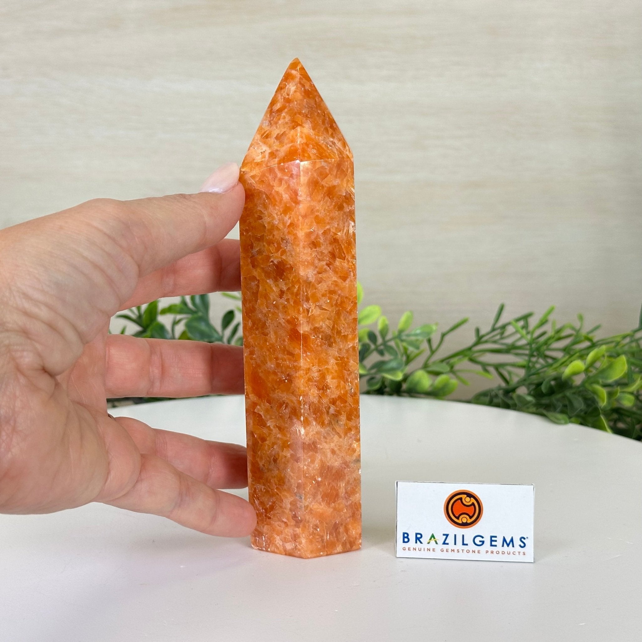 Polished Orchid Calcite Crystal Tower 6.6" Tall #3106OC - 003 - Brazil GemsBrazil GemsPolished Orchid Calcite Crystal Tower 6.6" Tall #3106OC - 003Crystal Points3106OC - 003