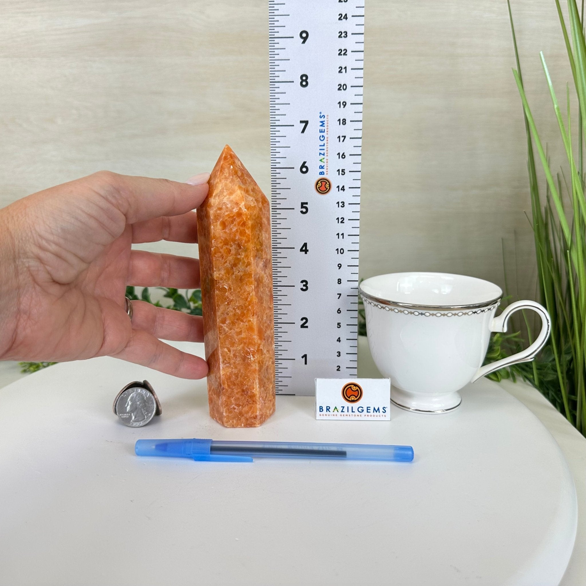 Polished Orchid Calcite Crystal Tower 6.6" Tall #3106OC - 003 - Brazil GemsBrazil GemsPolished Orchid Calcite Crystal Tower 6.6" Tall #3106OC - 003Crystal Points3106OC - 003