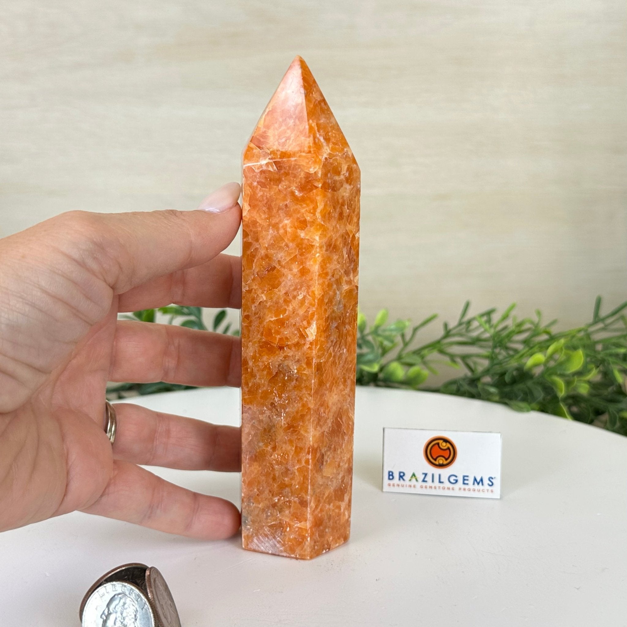 Polished Orchid Calcite Crystal Tower 6.6" Tall #3106OC - 003 - Brazil GemsBrazil GemsPolished Orchid Calcite Crystal Tower 6.6" Tall #3106OC - 003Crystal Points3106OC - 003