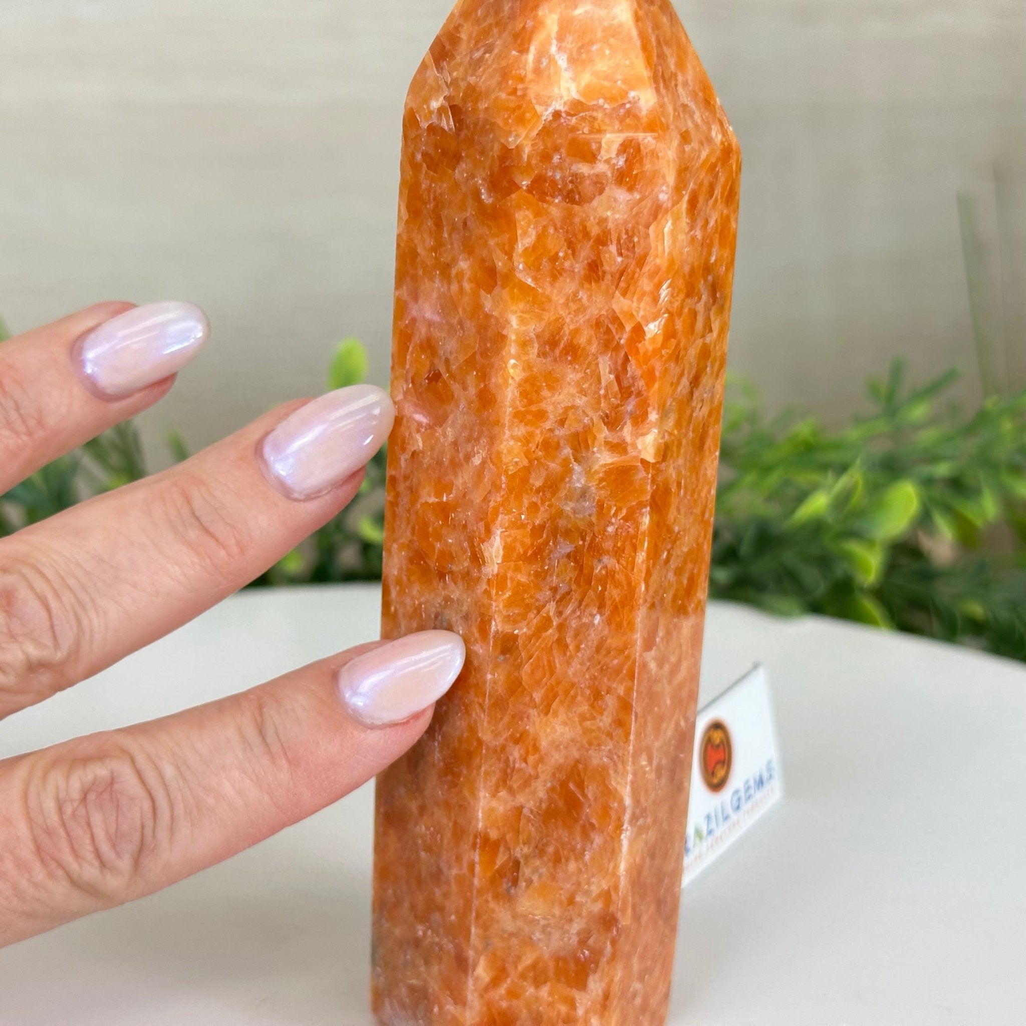 Polished Orchid Calcite Crystal Tower 6.6" Tall #3106OC - 003 - Brazil GemsBrazil GemsPolished Orchid Calcite Crystal Tower 6.6" Tall #3106OC - 003Crystal Points3106OC - 003