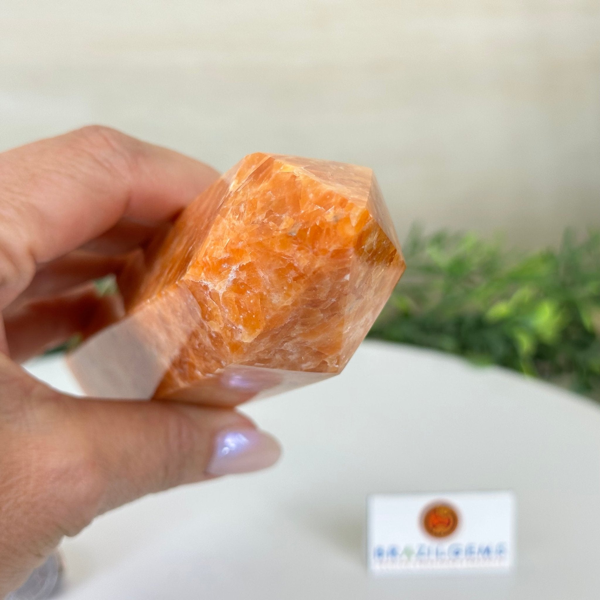 Polished Orchid Calcite Crystal Tower 6.6" Tall #3106OC - 003 - Brazil GemsBrazil GemsPolished Orchid Calcite Crystal Tower 6.6" Tall #3106OC - 003Crystal Points3106OC - 003