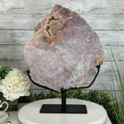 Polished Pink Amethyst Slice on a Stand, 11.4 lbs, 17.5" Tall #5743-0009 by Brazil Gems - Brazil GemsBrazil GemsPolished Pink Amethyst Slice on a Stand, 11.4 lbs, 17.5" Tall #5743-0009 by Brazil GemsSlices on Fixed Bases5743-0009