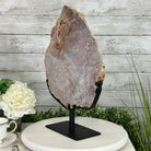 Polished Pink Amethyst Slice on a Stand, 11.4 lbs, 17.5" Tall #5743-0009 by Brazil Gems - Brazil GemsBrazil GemsPolished Pink Amethyst Slice on a Stand, 11.4 lbs, 17.5" Tall #5743-0009 by Brazil GemsSlices on Fixed Bases5743-0009