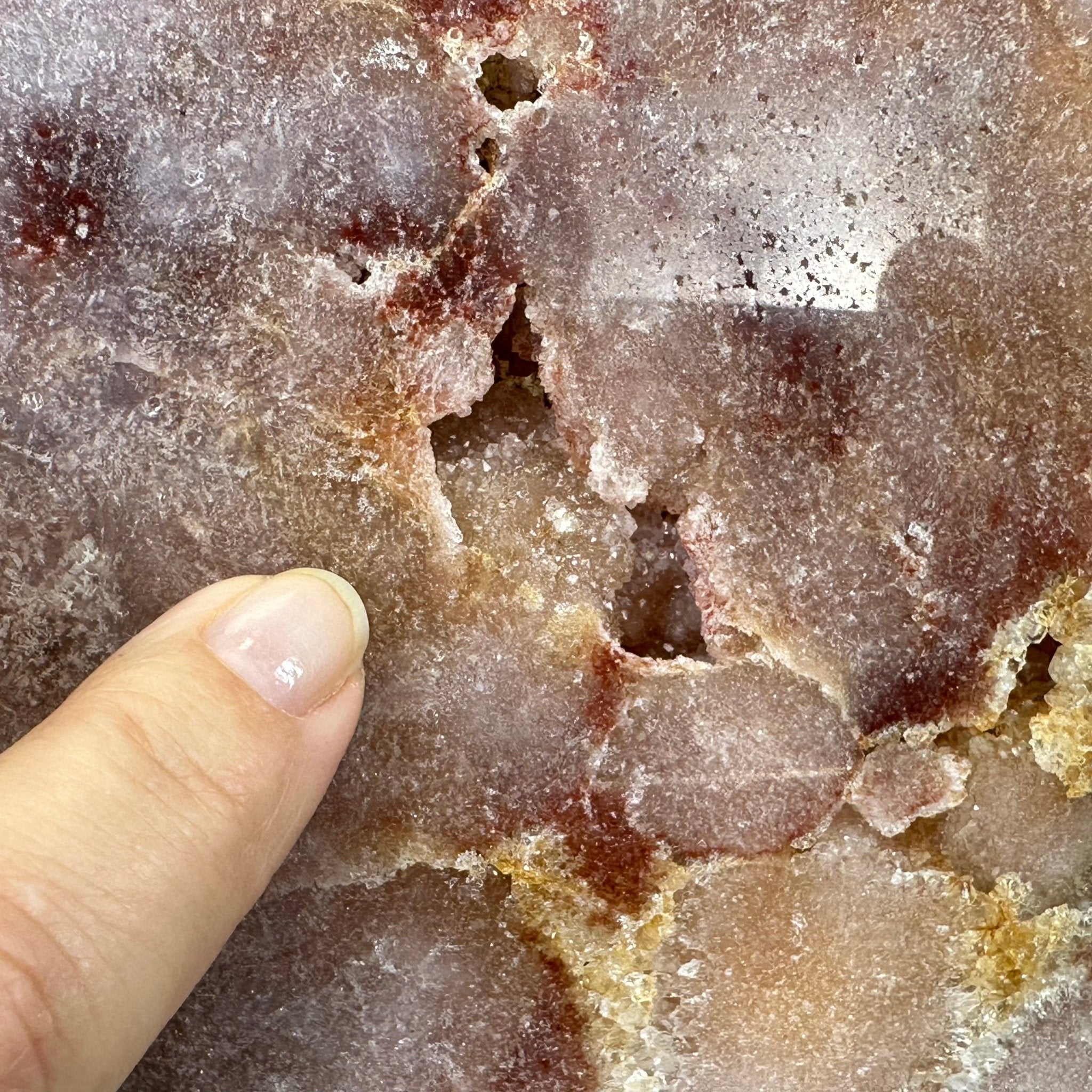 Polished Pink Amethyst Slice on a Stand, 11.4 lbs, 17.5" Tall #5743-0009 by Brazil Gems - Brazil GemsBrazil GemsPolished Pink Amethyst Slice on a Stand, 11.4 lbs, 17.5" Tall #5743-0009 by Brazil GemsSlices on Fixed Bases5743-0009