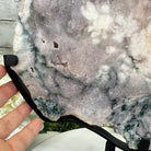 Polished Pink Amethyst Slice on a Stand, 16.8 lbs, 16.2" Tall #5743-0015 by Brazil Gems - Brazil GemsBrazil GemsPolished Pink Amethyst Slice on a Stand, 16.8 lbs, 16.2" Tall #5743-0015 by Brazil GemsSlices on Fixed Bases5743-0015