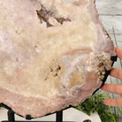 Polished Pink Amethyst Slice on a Stand, 20.1 lbs, 19" Tall #5743-0017 by Brazil Gems - Brazil GemsBrazil GemsPolished Pink Amethyst Slice on a Stand, 20.1 lbs, 19" Tall #5743-0017 by Brazil GemsSlices on Fixed Bases5743-0017