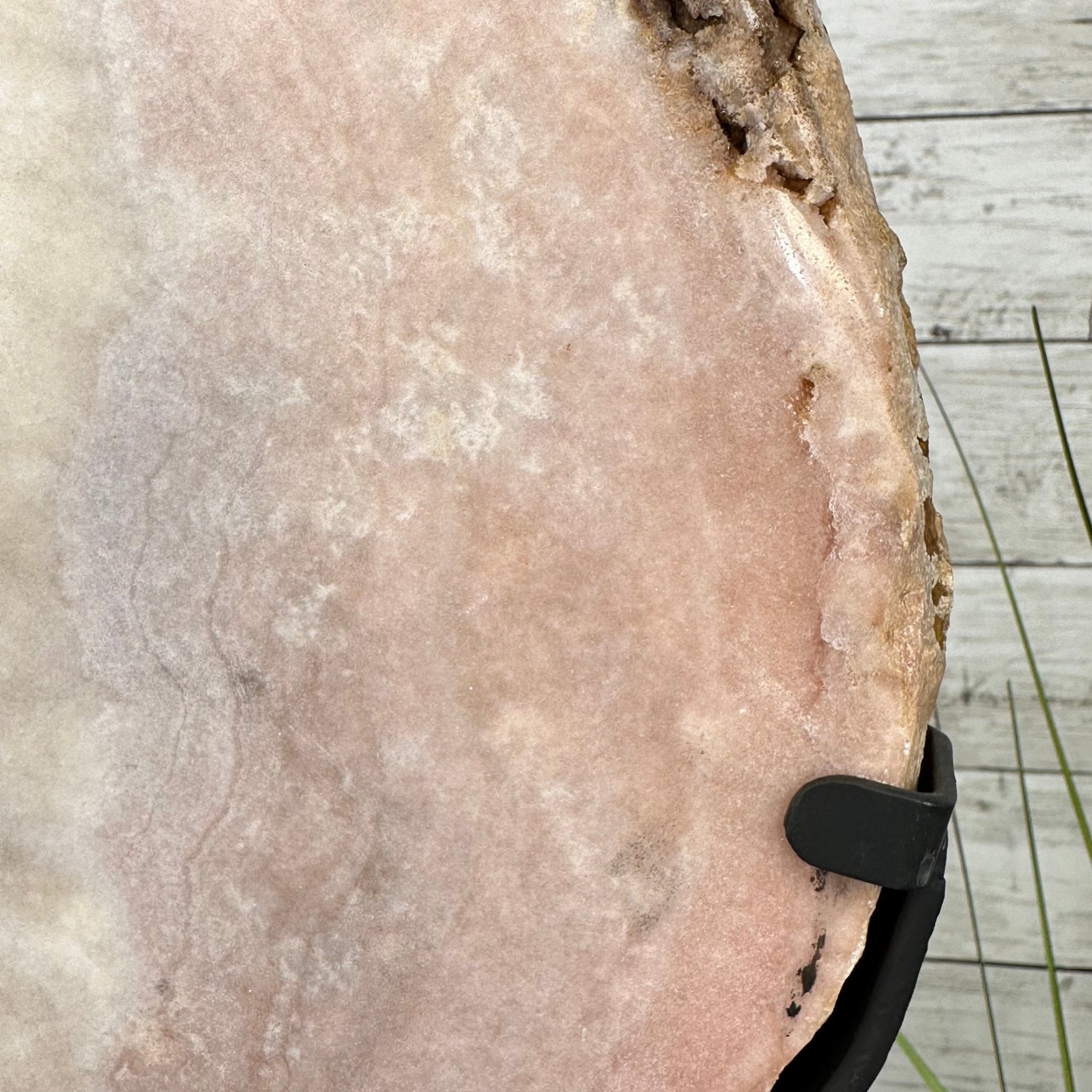 Polished Pink Amethyst Slice on a Stand, 20.1 lbs, 19" Tall #5743-0017 by Brazil Gems - Brazil GemsBrazil GemsPolished Pink Amethyst Slice on a Stand, 20.1 lbs, 19" Tall #5743-0017 by Brazil GemsSlices on Fixed Bases5743-0017