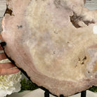 Polished Pink Amethyst Slice on a Stand, 20.1 lbs, 19" Tall #5743-0017 by Brazil Gems - Brazil GemsBrazil GemsPolished Pink Amethyst Slice on a Stand, 20.1 lbs, 19" Tall #5743-0017 by Brazil GemsSlices on Fixed Bases5743-0017