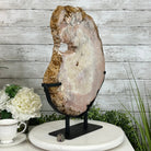 Polished Pink Amethyst Slice on a Stand, 20.1 lbs, 19" Tall #5743-0017 by Brazil Gems - Brazil GemsBrazil GemsPolished Pink Amethyst Slice on a Stand, 20.1 lbs, 19" Tall #5743-0017 by Brazil GemsSlices on Fixed Bases5743-0017