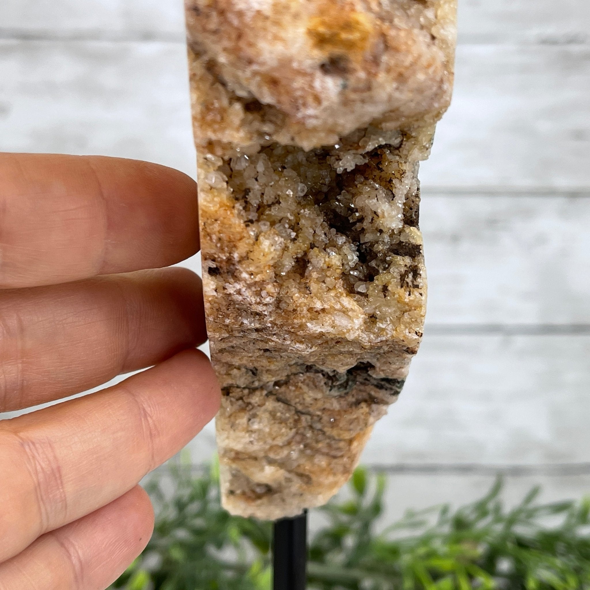 Polished Pink Amethyst Slice on a Stand, 5.2 lbs, 11.9" Tall #5742-0031 by Brazil Gems - Brazil GemsBrazil GemsPolished Pink Amethyst Slice on a Stand, 5.2 lbs, 11.9" Tall #5742-0031 by Brazil GemsSlices on Fixed Bases5742-0031