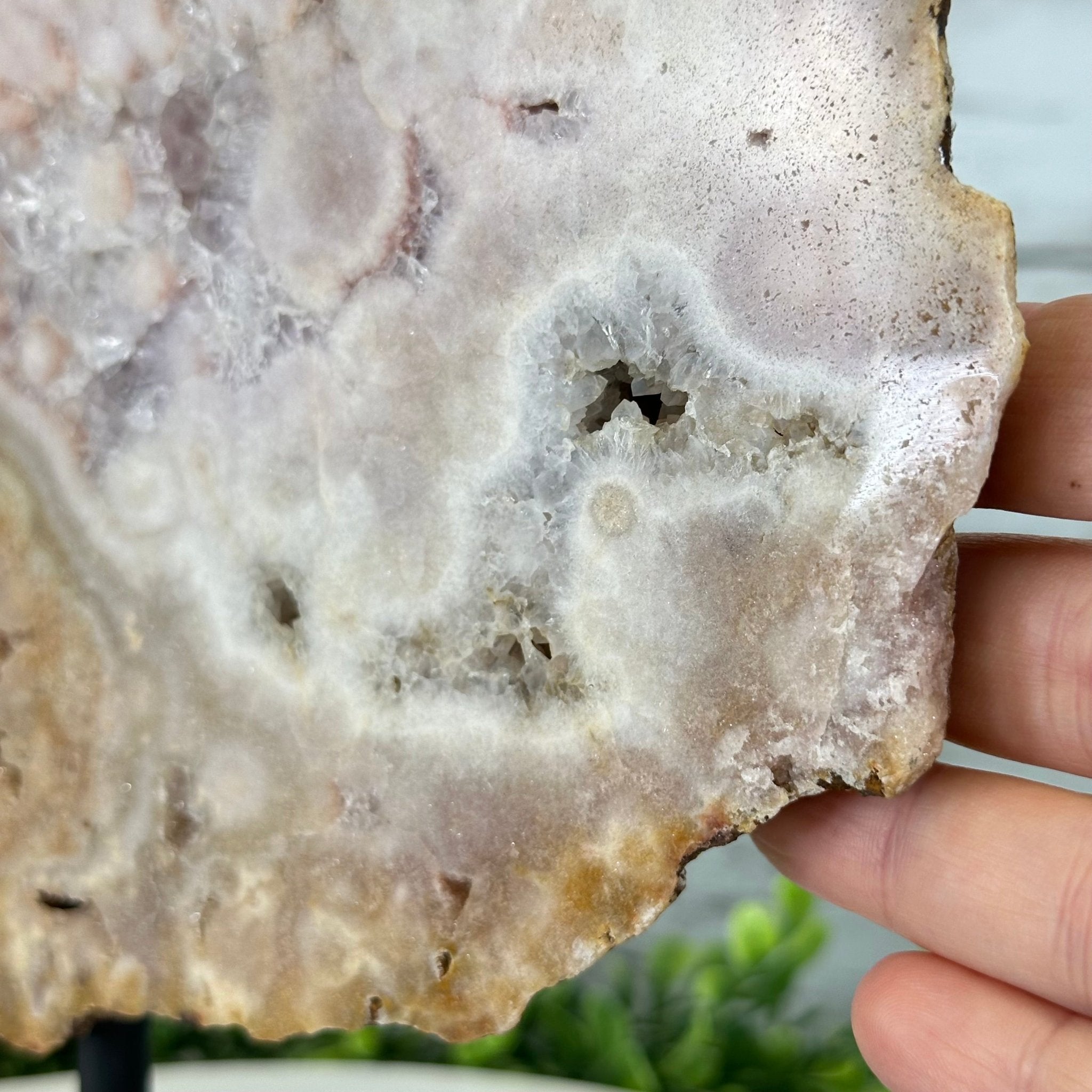 Polished Pink Amethyst Slice on a Stand, 7 lbs & 16.4" Tall #5743-0030 - Brazil GemsBrazil GemsPolished Pink Amethyst Slice on a Stand, 7 lbs & 16.4" Tall #5743-0030Slices on Fixed Bases5743-0030