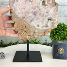 Polished Pink Amethyst Slice on a Stand, 7 lbs & 16.4" Tall #5743-0030 - Brazil GemsBrazil GemsPolished Pink Amethyst Slice on a Stand, 7 lbs & 16.4" Tall #5743-0030Slices on Fixed Bases5743-0030