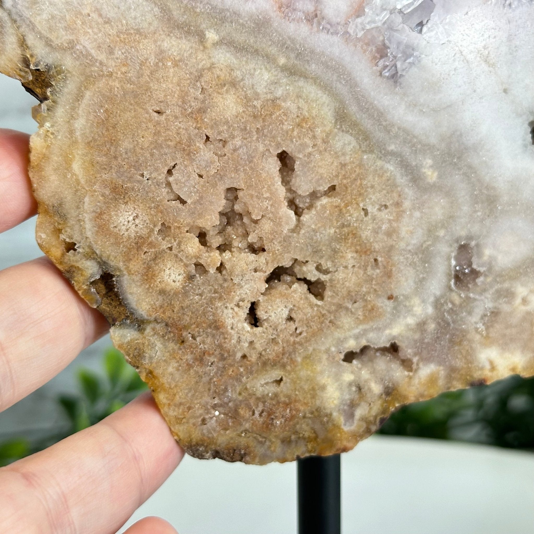 Polished Pink Amethyst Slice on a Stand, 7 lbs & 16.4" Tall #5743-0030 - Brazil GemsBrazil GemsPolished Pink Amethyst Slice on a Stand, 7 lbs & 16.4" Tall #5743-0030Slices on Fixed Bases5743-0030