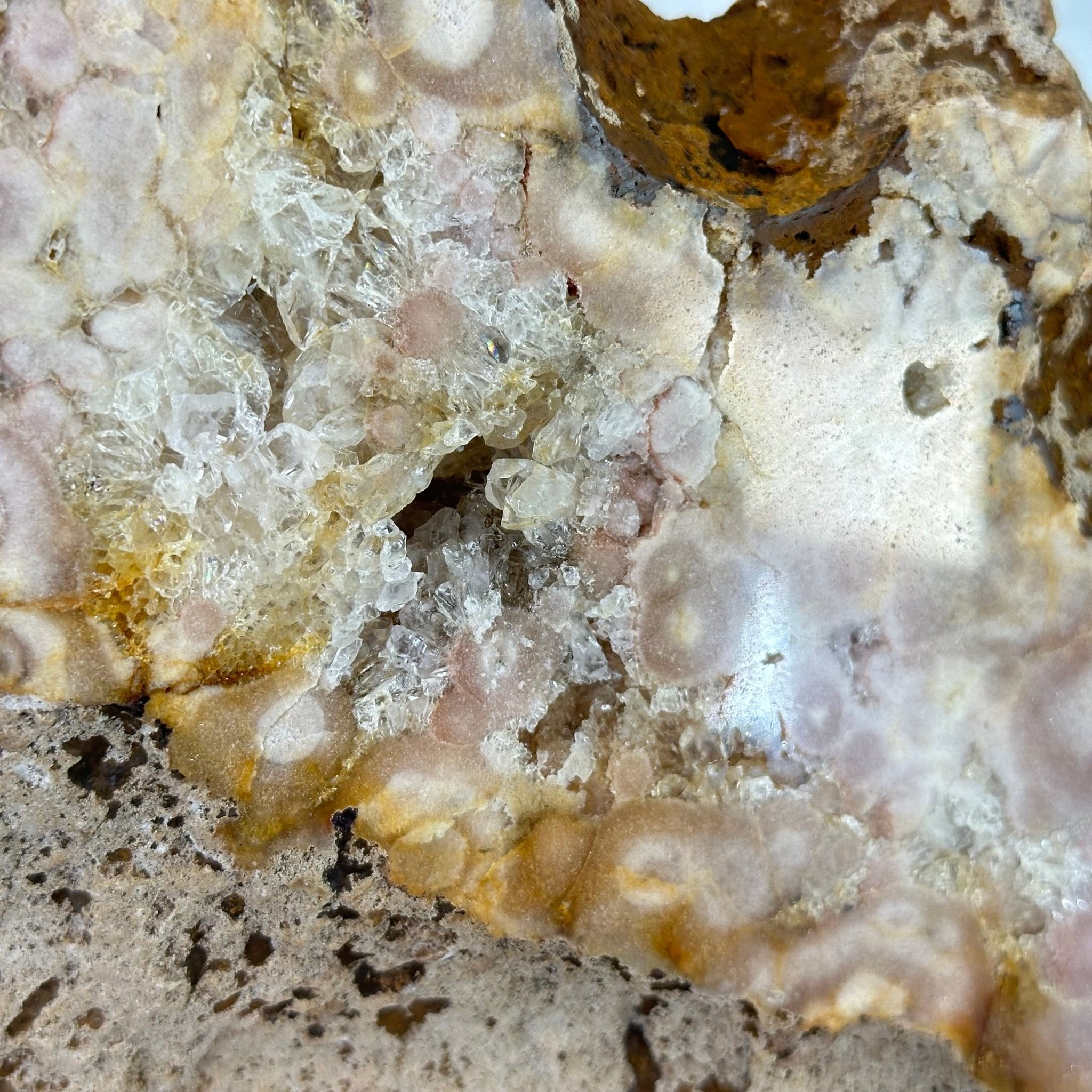 Polished Pink Amethyst Slice on a Stand, 7 lbs & 16.4" Tall #5743-0030 - Brazil GemsBrazil GemsPolished Pink Amethyst Slice on a Stand, 7 lbs & 16.4" Tall #5743-0030Slices on Fixed Bases5743-0030