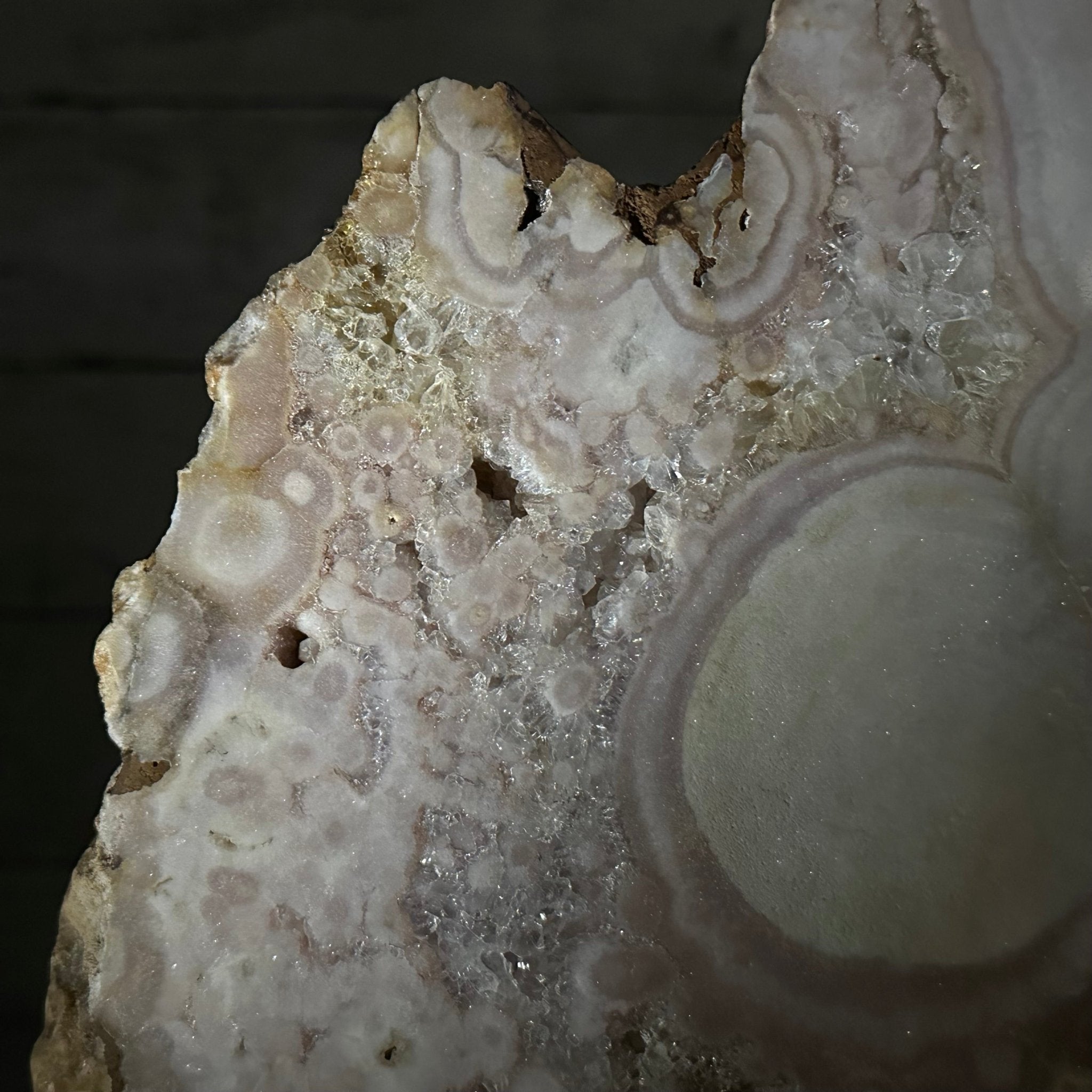 Polished Pink Amethyst Slice on a Stand, 7 lbs & 16.4" Tall #5743-0030 - Brazil GemsBrazil GemsPolished Pink Amethyst Slice on a Stand, 7 lbs & 16.4" Tall #5743-0030Slices on Fixed Bases5743-0030