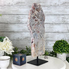 Polished Pink Amethyst Slice on a Stand, 7.8 lbs, 16.5" Tall #5743-0023 - Brazil GemsBrazil GemsPolished Pink Amethyst Slice on a Stand, 7.8 lbs, 16.5" Tall #5743-0023Slices on Fixed Bases5743-0023