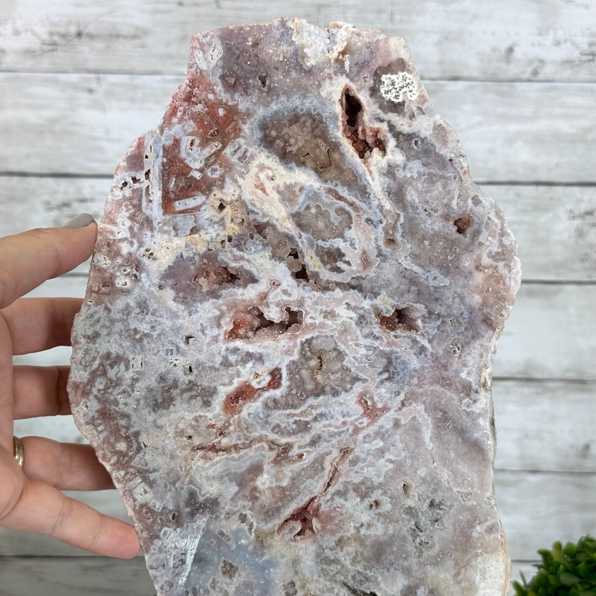 Polished Pink Amethyst Slice on a Stand, 7.8 lbs, 16.5" Tall #5743-0023 - Brazil GemsBrazil GemsPolished Pink Amethyst Slice on a Stand, 7.8 lbs, 16.5" Tall #5743-0023Slices on Fixed Bases5743-0023