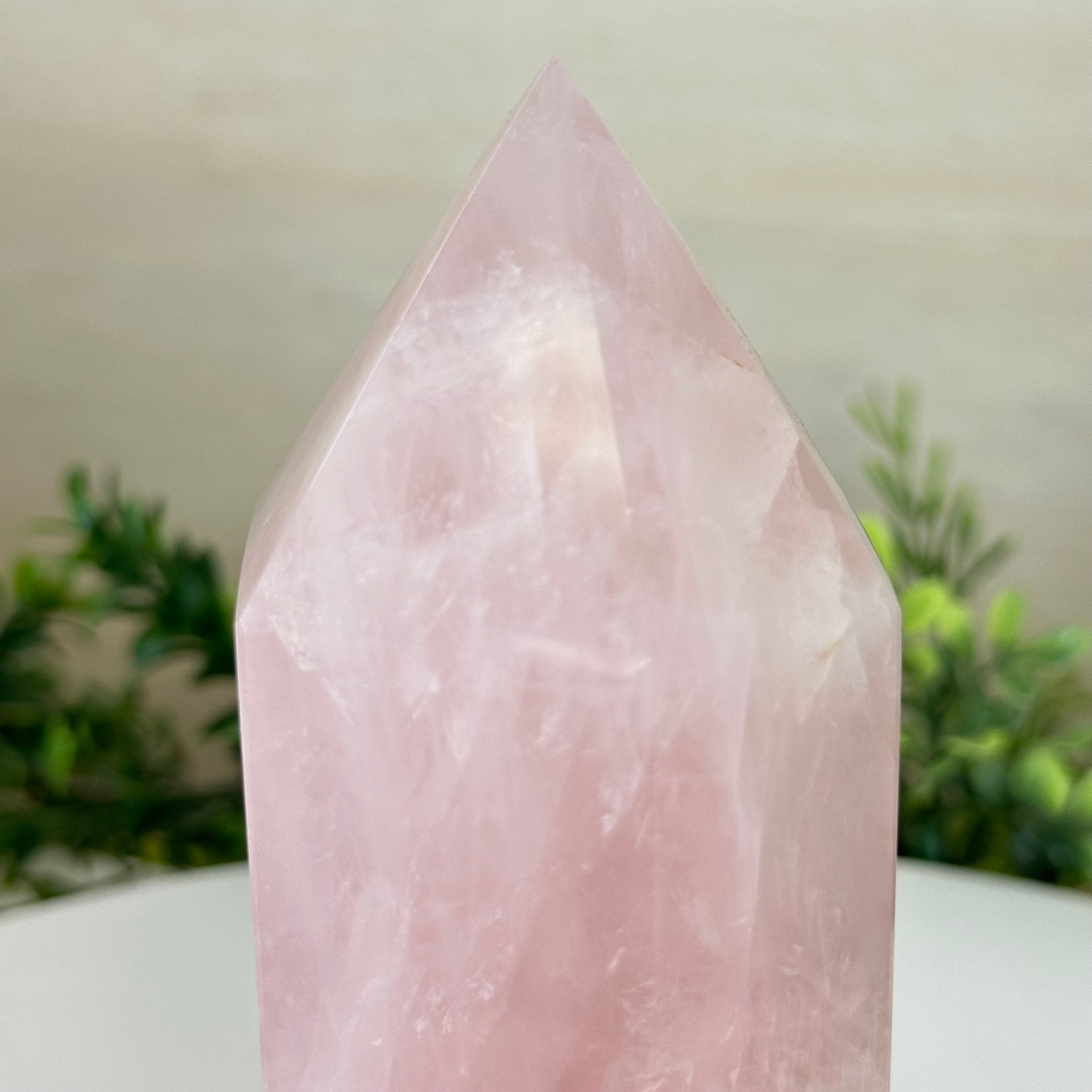 Polished Rose Quartz Crystal Tower 6.3" Tall Model #3106RQ - 005 - Brazil GemsBrazil GemsPolished Rose Quartz Crystal Tower 6.3" Tall Model #3106RQ - 005Crystal Points3106RQ - 005