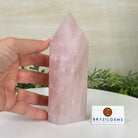 Polished Rose Quartz Crystal Tower 6.3" Tall Model #3106RQ - 005 - Brazil GemsBrazil GemsPolished Rose Quartz Crystal Tower 6.3" Tall Model #3106RQ - 005Crystal Points3106RQ - 005