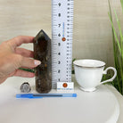 Polished Smoky Quartz Crystal Tower 6.6" Tall #3106SQ - 002 - Brazil GemsBrazil GemsPolished Smoky Quartz Crystal Tower 6.6" Tall #3106SQ - 002Crystal Points3106SQ - 002