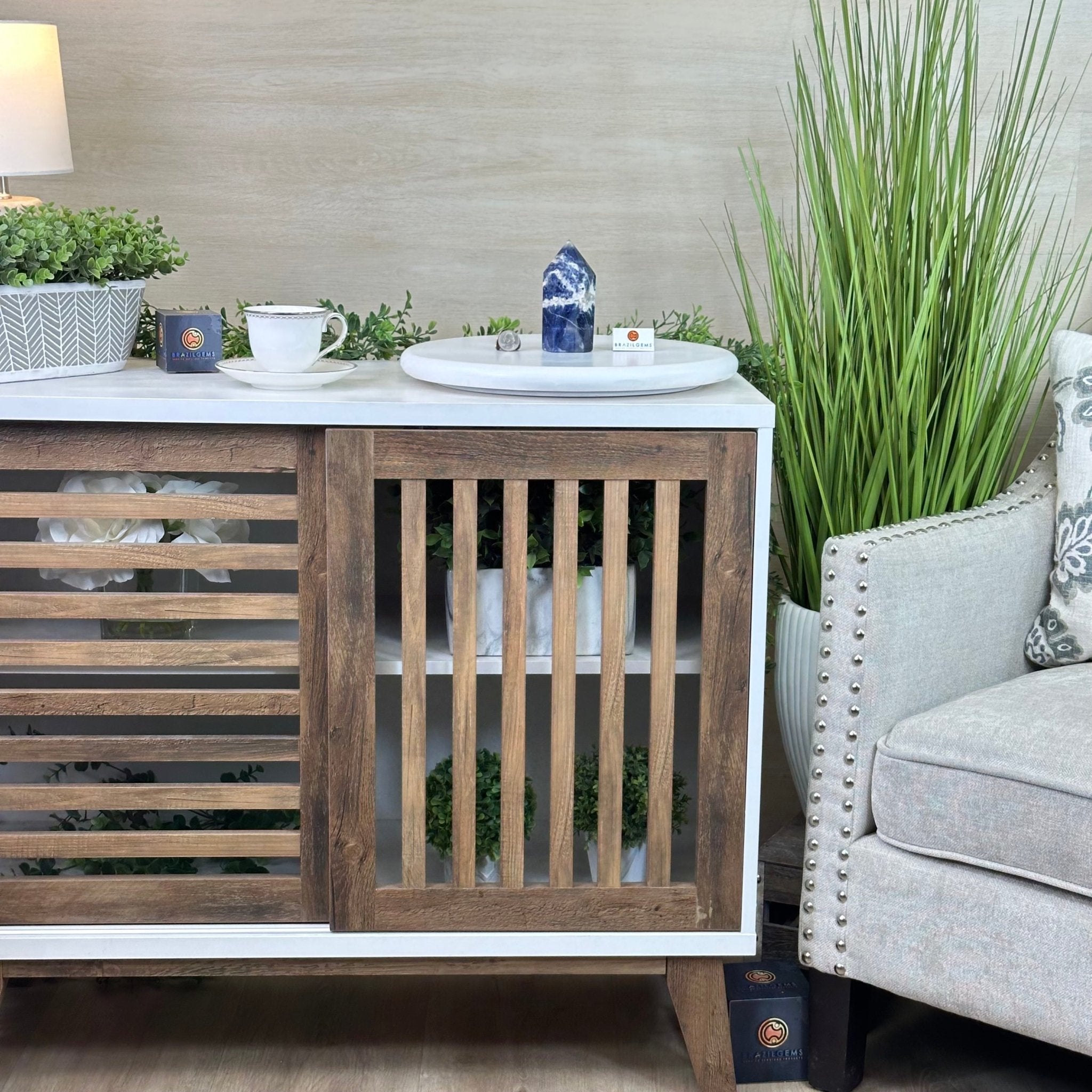 Polished Sodalite Crystal Tower 4.9" Tall #3106SO - 003 - Brazil GemsBrazil GemsPolished Sodalite Crystal Tower 4.9" Tall #3106SO - 003Crystal Points3106SO - 003