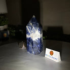 Polished Sodalite Crystal Tower 4.9" Tall #3106SO - 003 - Brazil GemsBrazil GemsPolished Sodalite Crystal Tower 4.9" Tall #3106SO - 003Crystal Points3106SO - 003