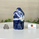 Polished Sodalite Crystal Tower 4.9" Tall #3106SO - 003 - Brazil GemsBrazil GemsPolished Sodalite Crystal Tower 4.9" Tall #3106SO - 003Crystal Points3106SO - 003