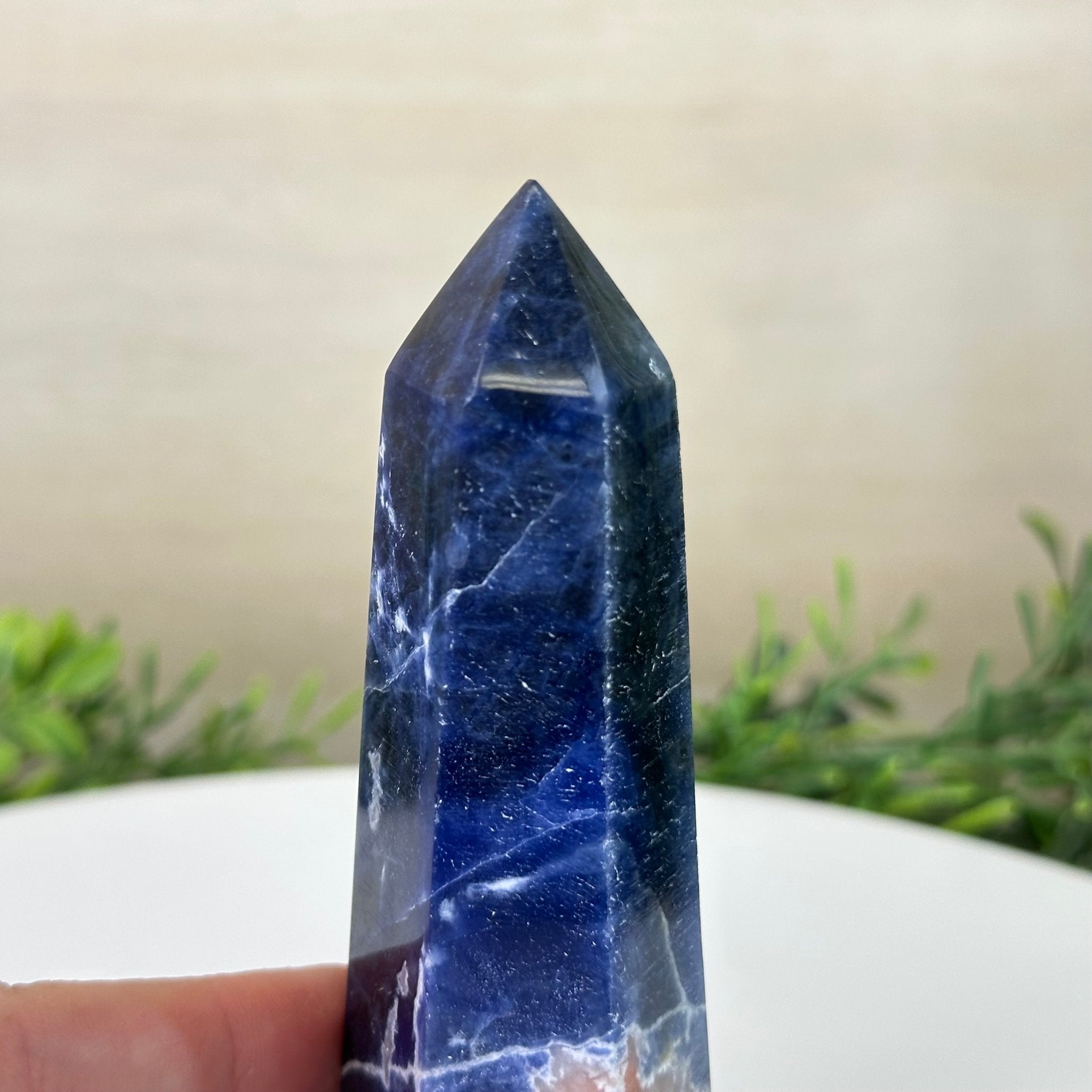 Polished Sodalite Crystal Tower 5.7" Tall #3106SO - 002 - Brazil GemsBrazil GemsPolished Sodalite Crystal Tower 5.7" Tall #3106SO - 002Crystal Points3106SO - 002