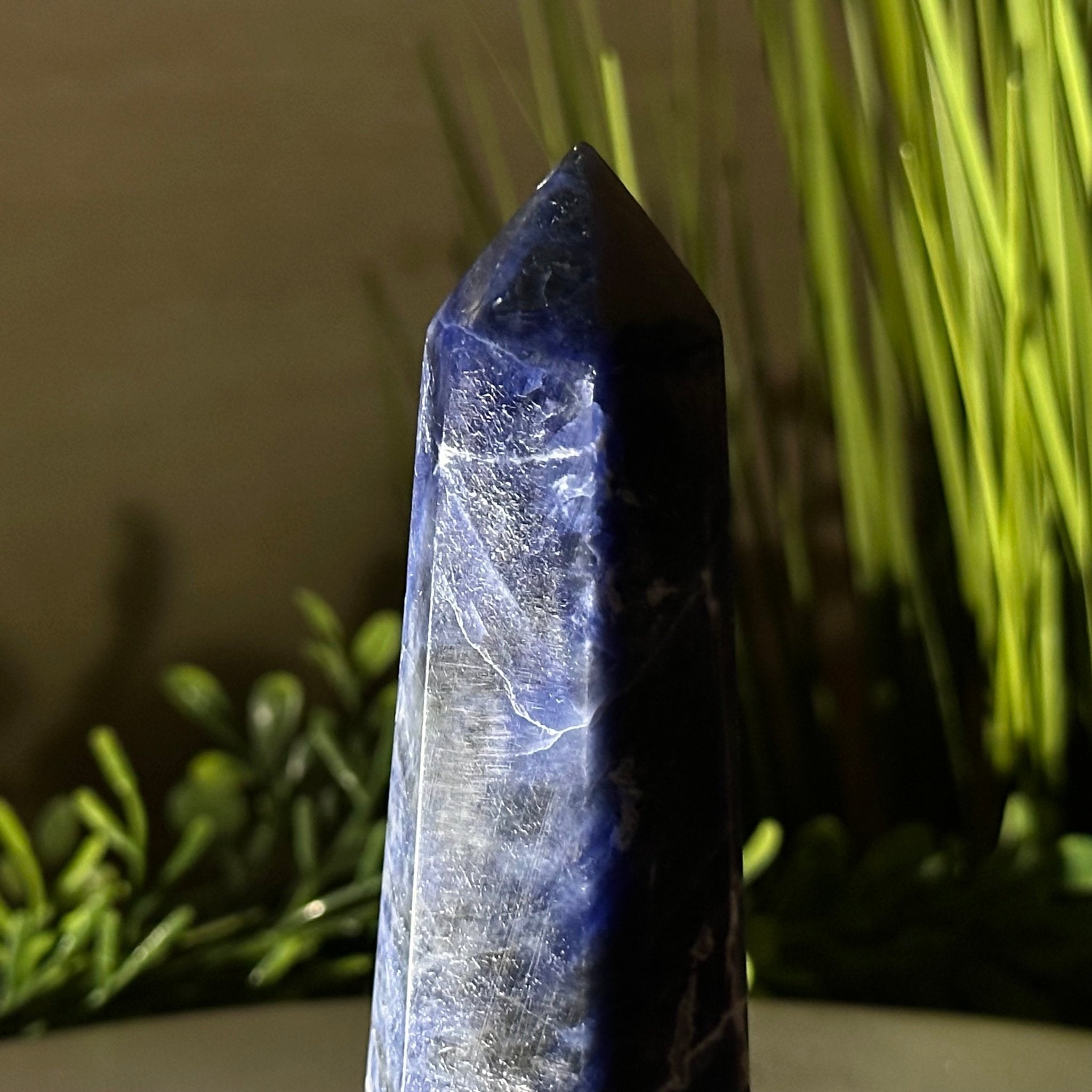 Polished Sodalite Crystal Tower 5.7" Tall #3106SO - 002 - Brazil GemsBrazil GemsPolished Sodalite Crystal Tower 5.7" Tall #3106SO - 002Crystal Points3106SO - 002