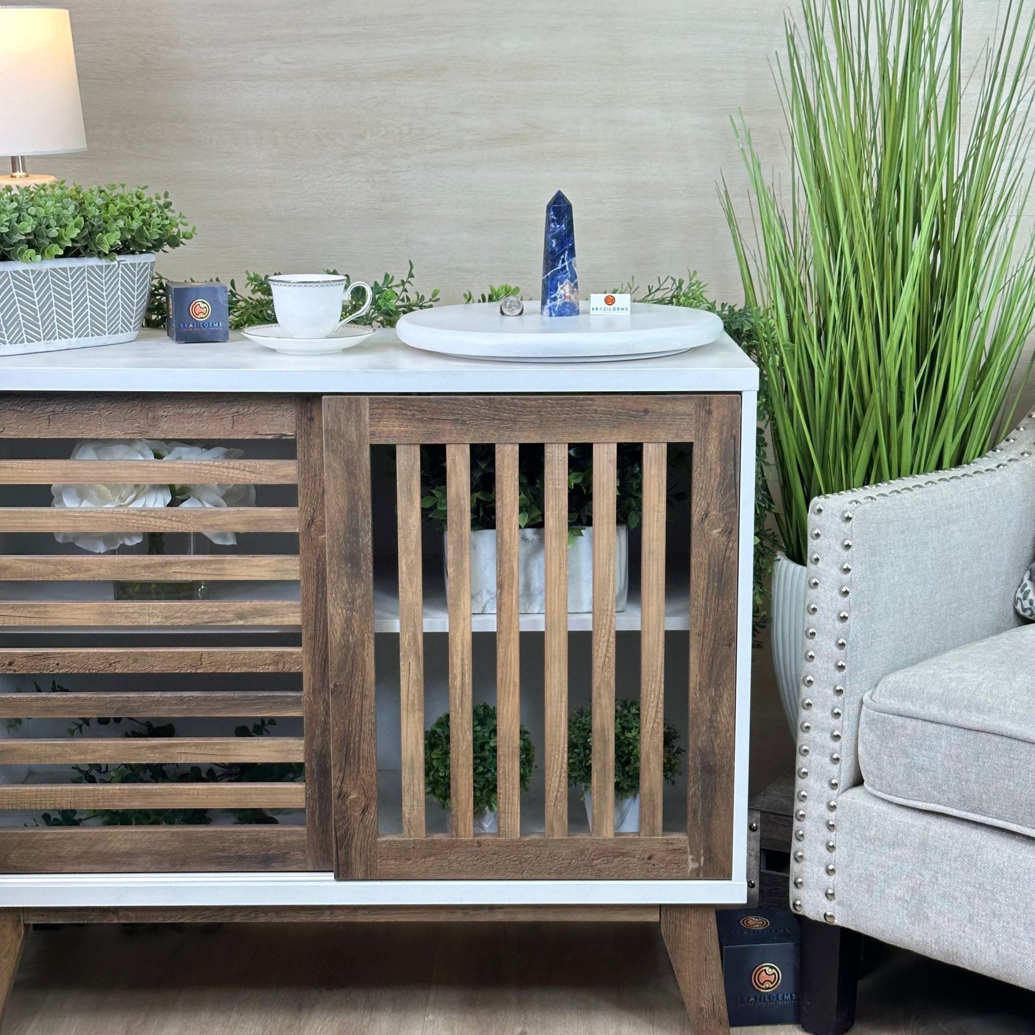 Polished Sodalite Crystal Tower 5.7" Tall #3106SO - 002 - Brazil GemsBrazil GemsPolished Sodalite Crystal Tower 5.7" Tall #3106SO - 002Crystal Points3106SO - 002