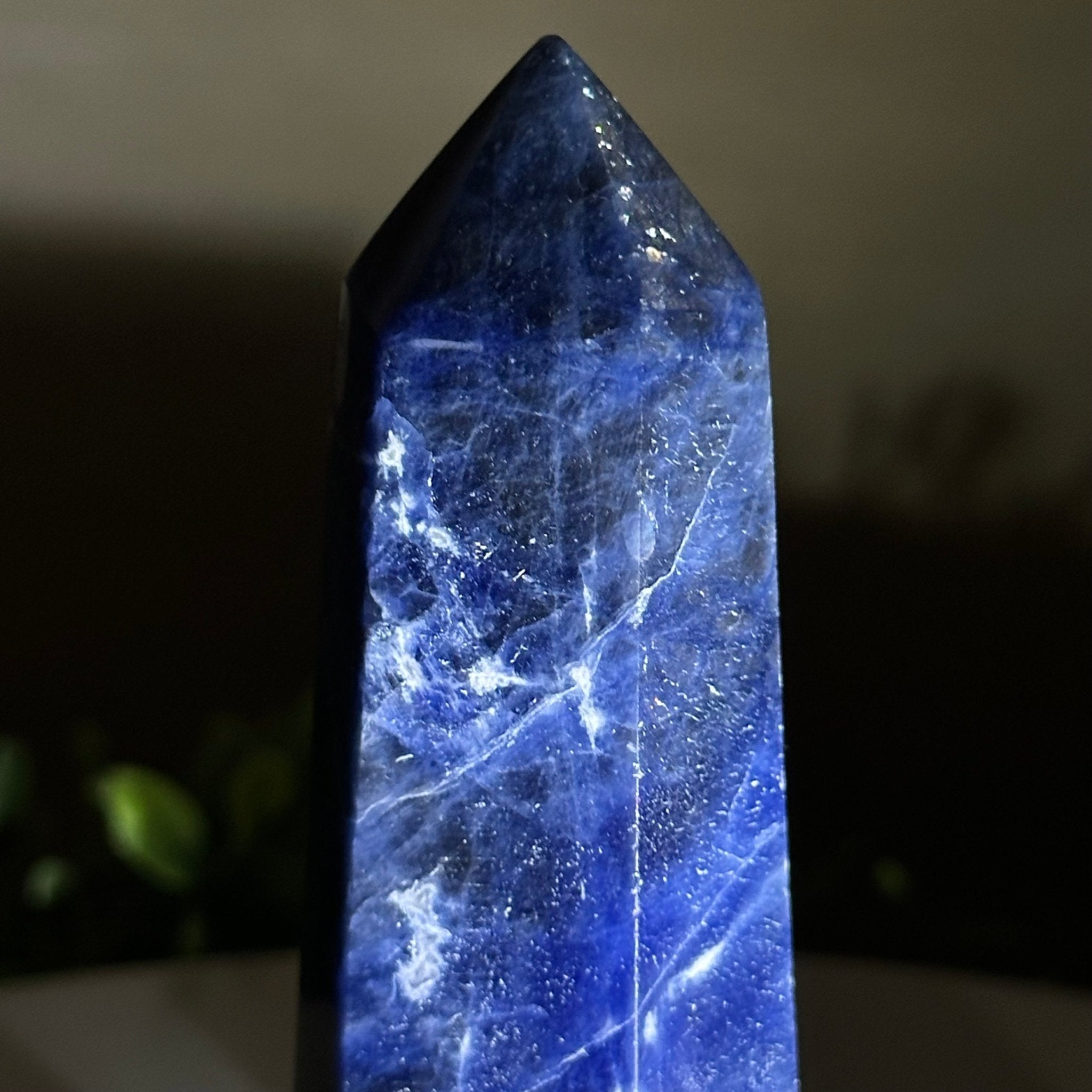 Polished Sodalite Crystal Tower 5.7" Tall #3106SO - 002 - Brazil GemsBrazil GemsPolished Sodalite Crystal Tower 5.7" Tall #3106SO - 002Crystal Points3106SO - 002